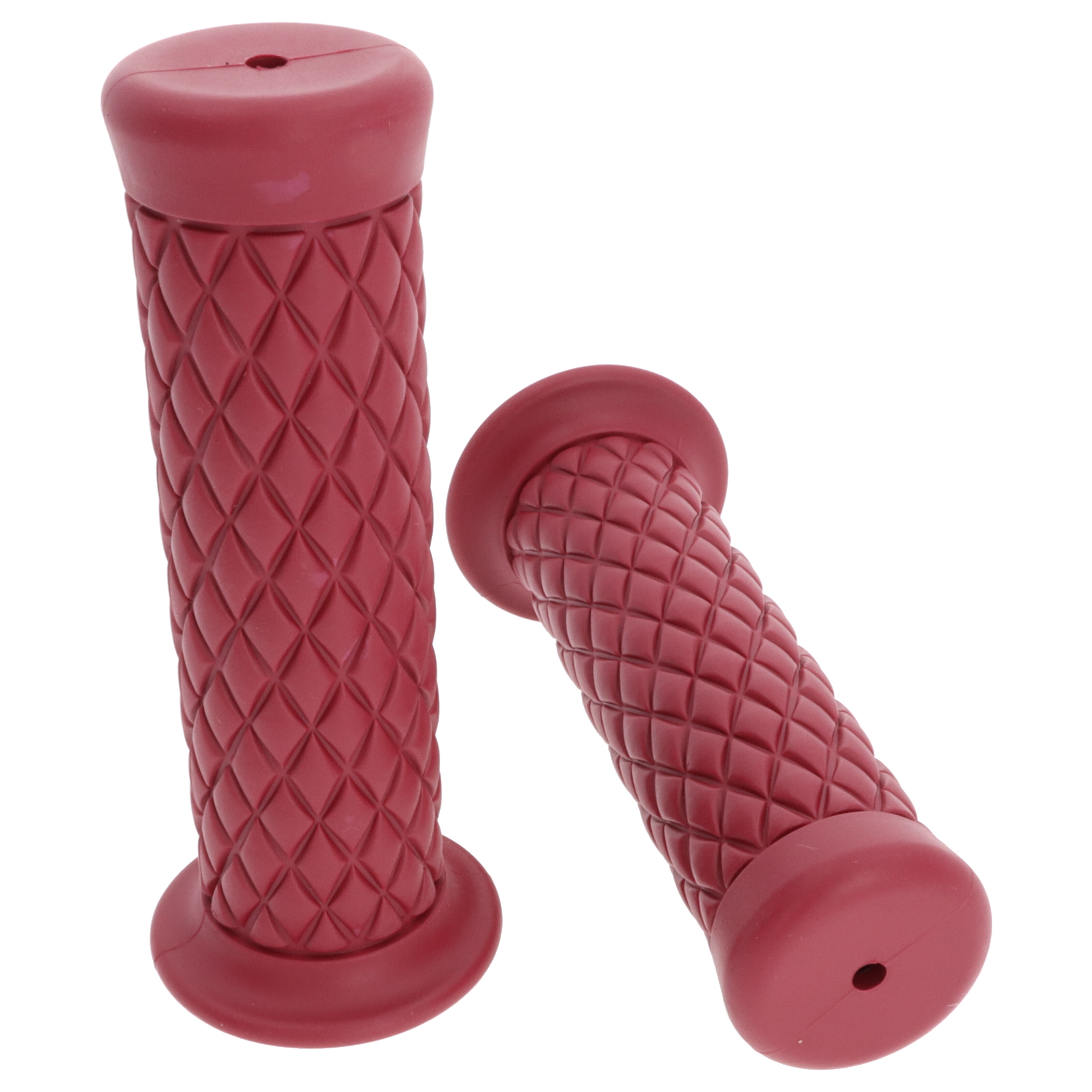 Motorrad Griffgummi-Paar Bordeaux 22/25 mm für 7/8"-22 mm Lenker, Länge:124 mm