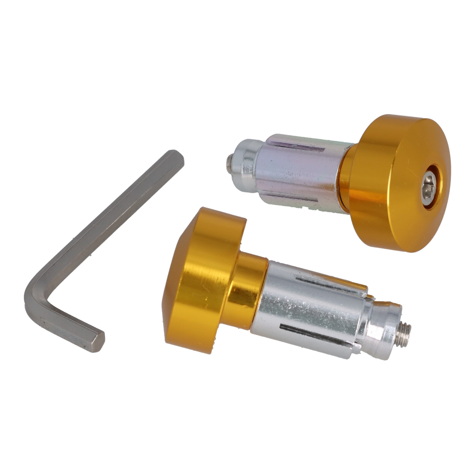 Motorrad Lenkerenden Lenkergewichte gold 2x48g für Lenker 13-19 mm Durchmesser