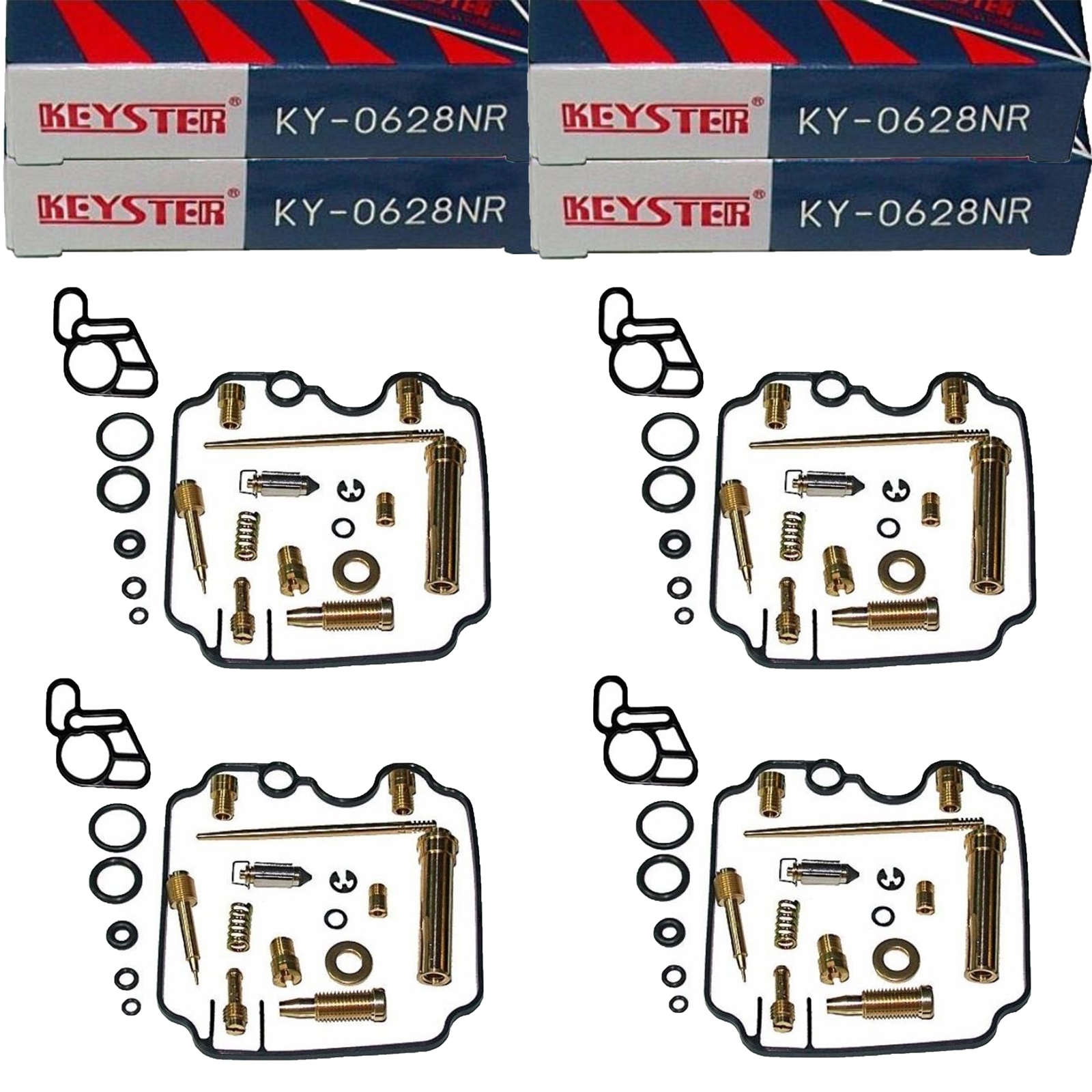 4x Keyster KY-0628NR Vergaser Reparatursatz für Yamaha XJ600 1992-95 SN SH Diversion