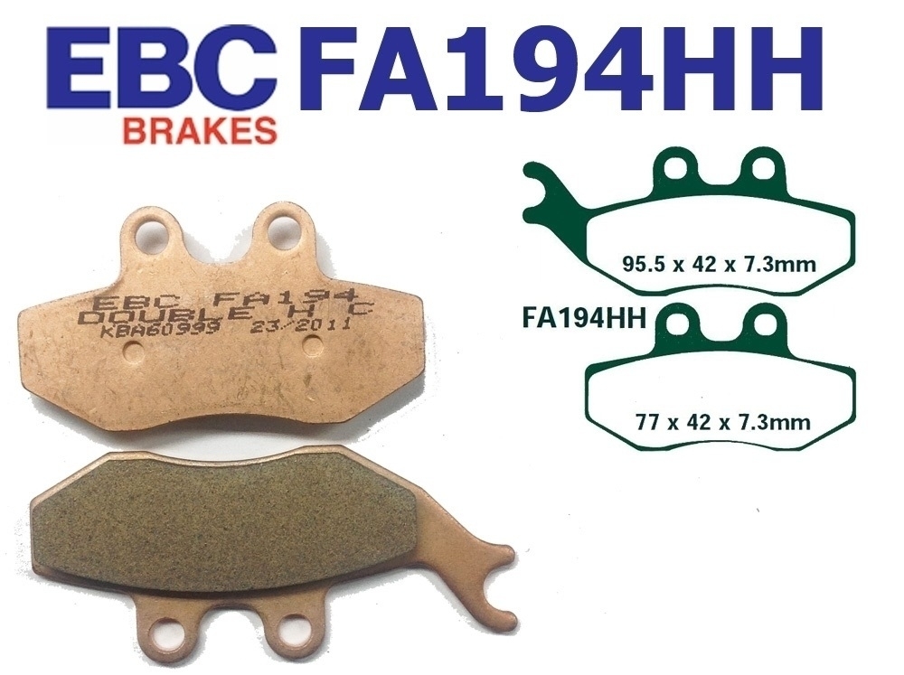 EBC Bremsbeläge FA194HH für Aprilia Sachs Beta ETX RX RS ZX Alp