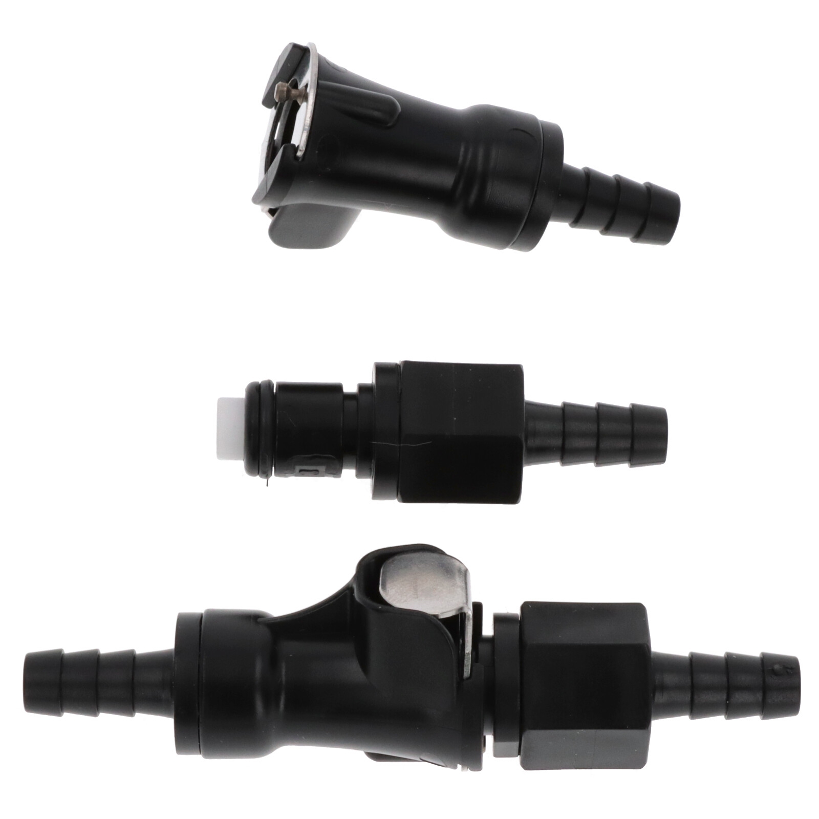 2x Benzinleitung Schnellspanner Kraftstoffleitung Kupplung 6mm Stecker Benzinschlauch Abschaltung