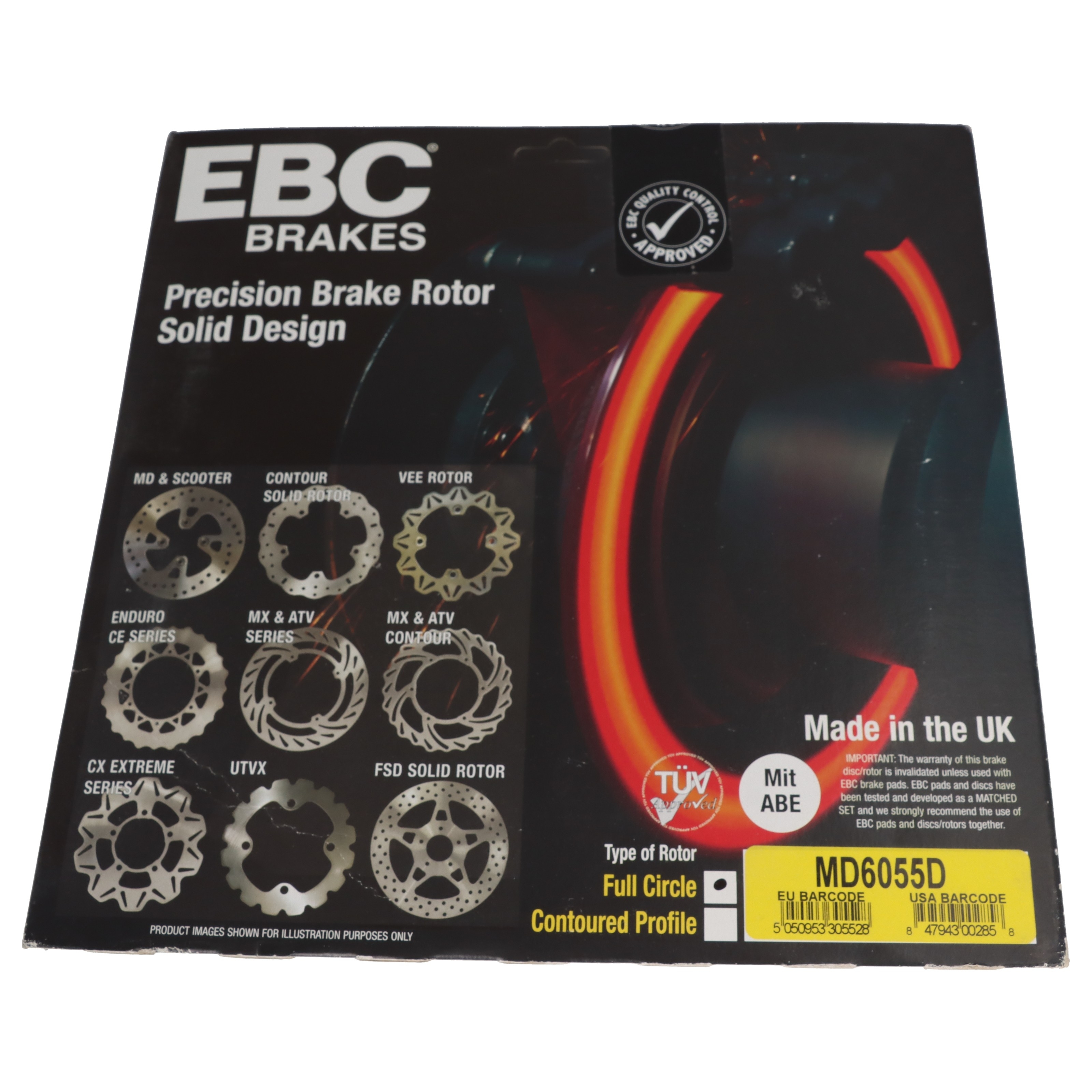 EBC Bremsscheibe MD6055D für Yamaha YFM 350 XR XS XM XN XP