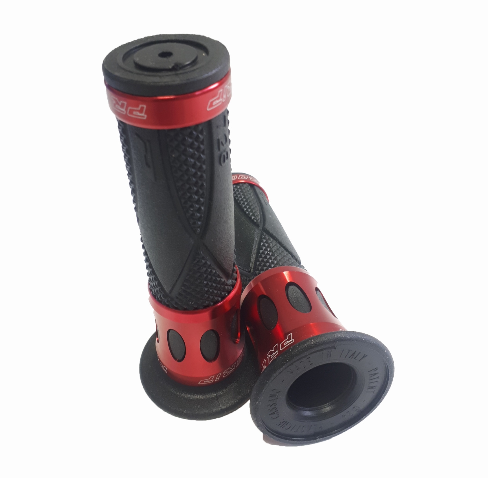 Progrip Griffgummis 728.02 schwarz / rot / ALU