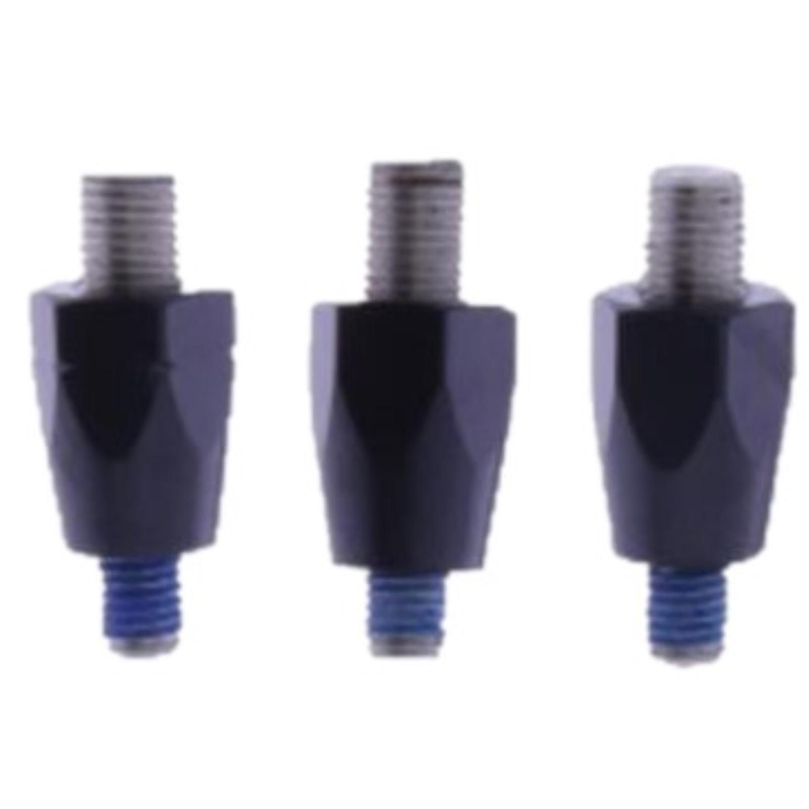 Spiegelpaar universell für viele Fahrzeuge aus Kunststoff in schwarz mit M10 Linksgewinde Beidseitig montierbar