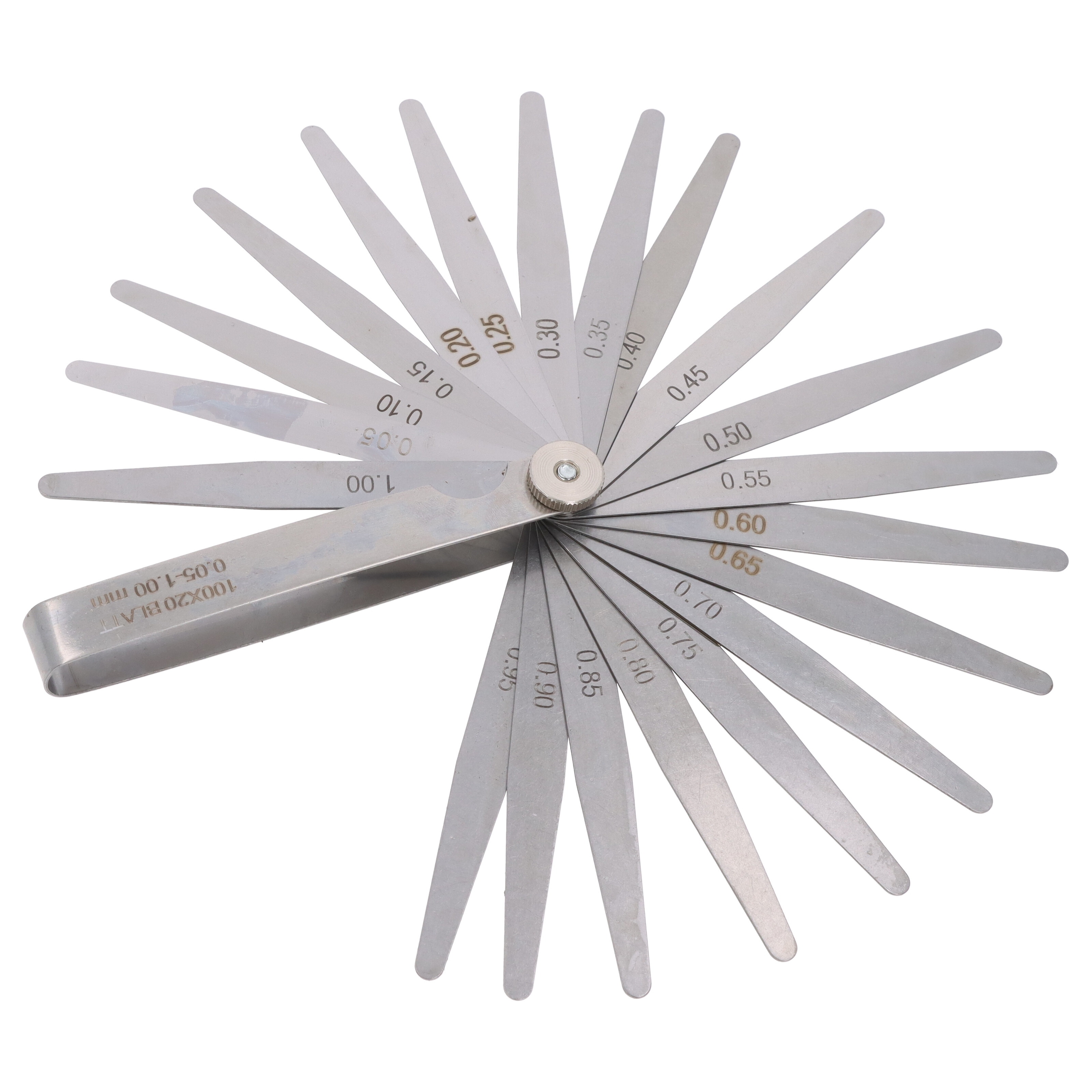 Präzisions-Fühlerlehre Ventilspiel Ventil-Mess-Lehre 0,05-1mm 20 Blatt