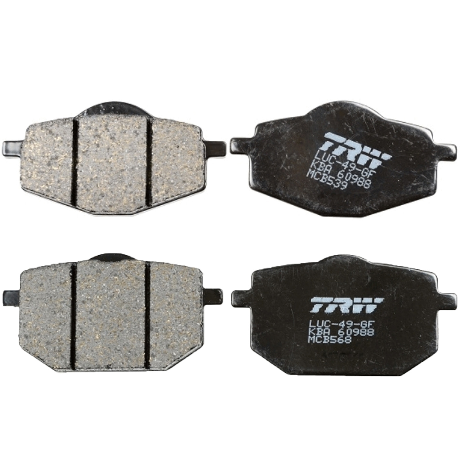 TRW Bremsbelagsatz für Yamaha XT600 H N 1987-1990 XT600 Z Tenere 1985 - 1991 vorne + hinten