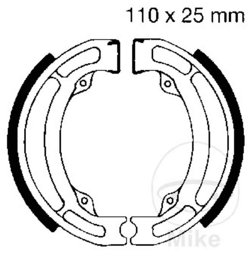 EBC S604 Bremsbacken für Suzuki TS RM LT LT-A Quadmaster LT-Z Quadsport DR-Z 125