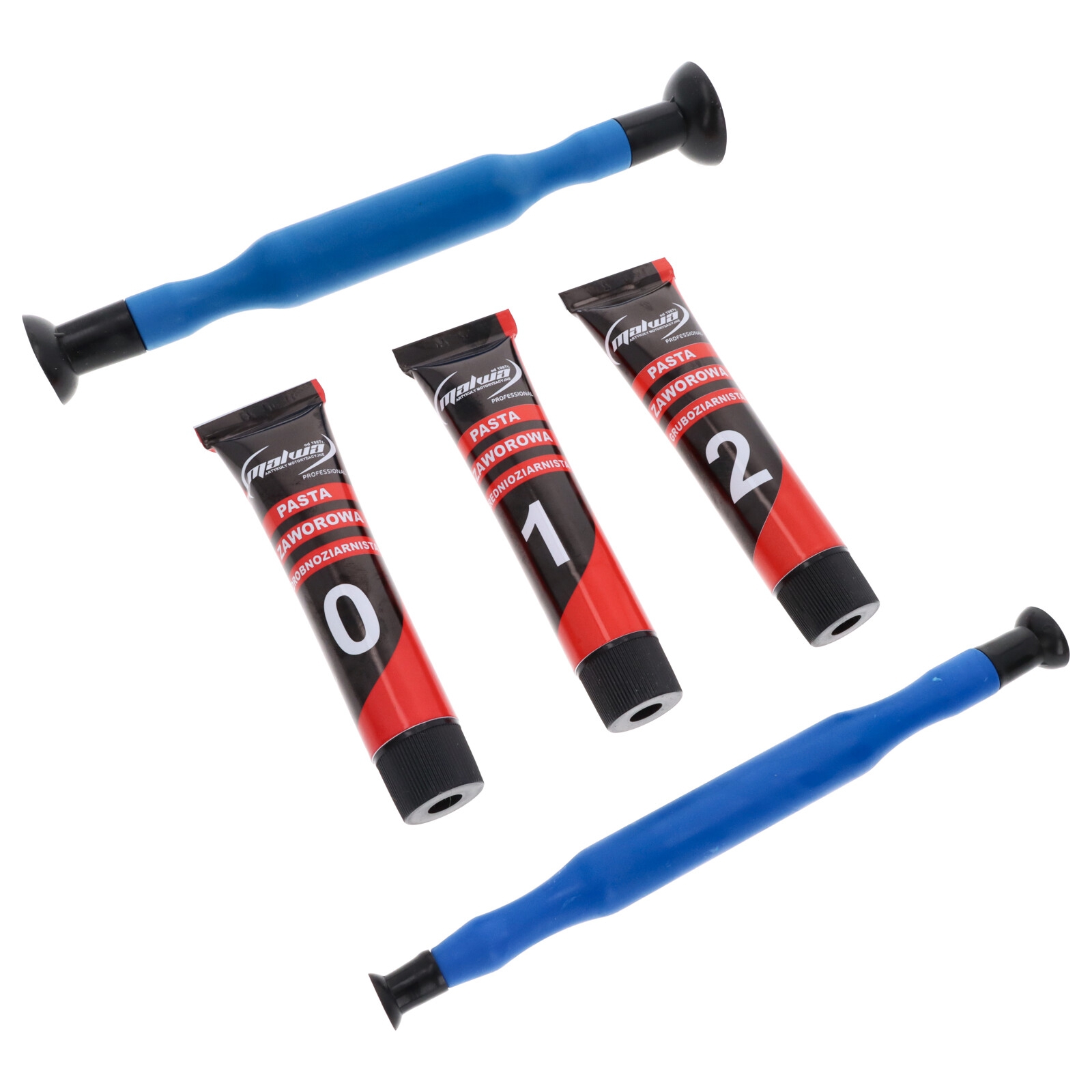 Ventilschleifpaste Einschleifpaste Ventilsitz-Schleifpasten Set Fein/Mittel/Grob je 60 ml Tube + Läpper