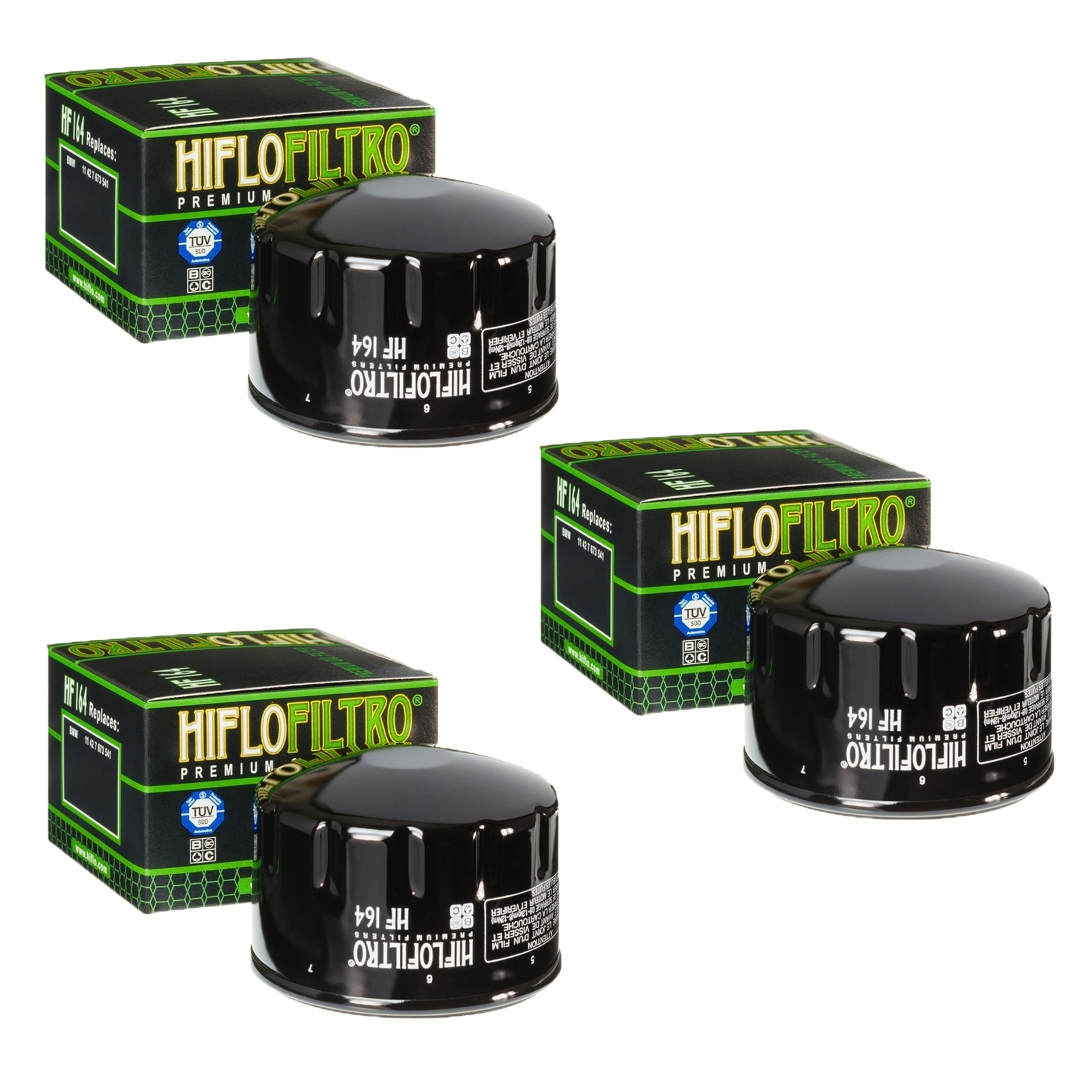 3x HIFLO Ölfilter HF164 für BMW C400 C650 F900 K1600 R1200 R1250 Kymco AK550