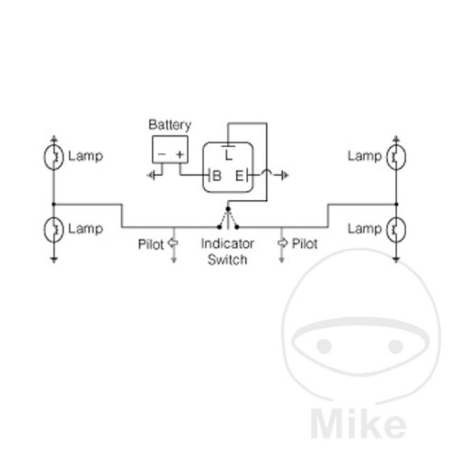 Blinkrelais 12V Relais 3 Polig LED Halogen Blinker Blinkleuchten BD14B-0007