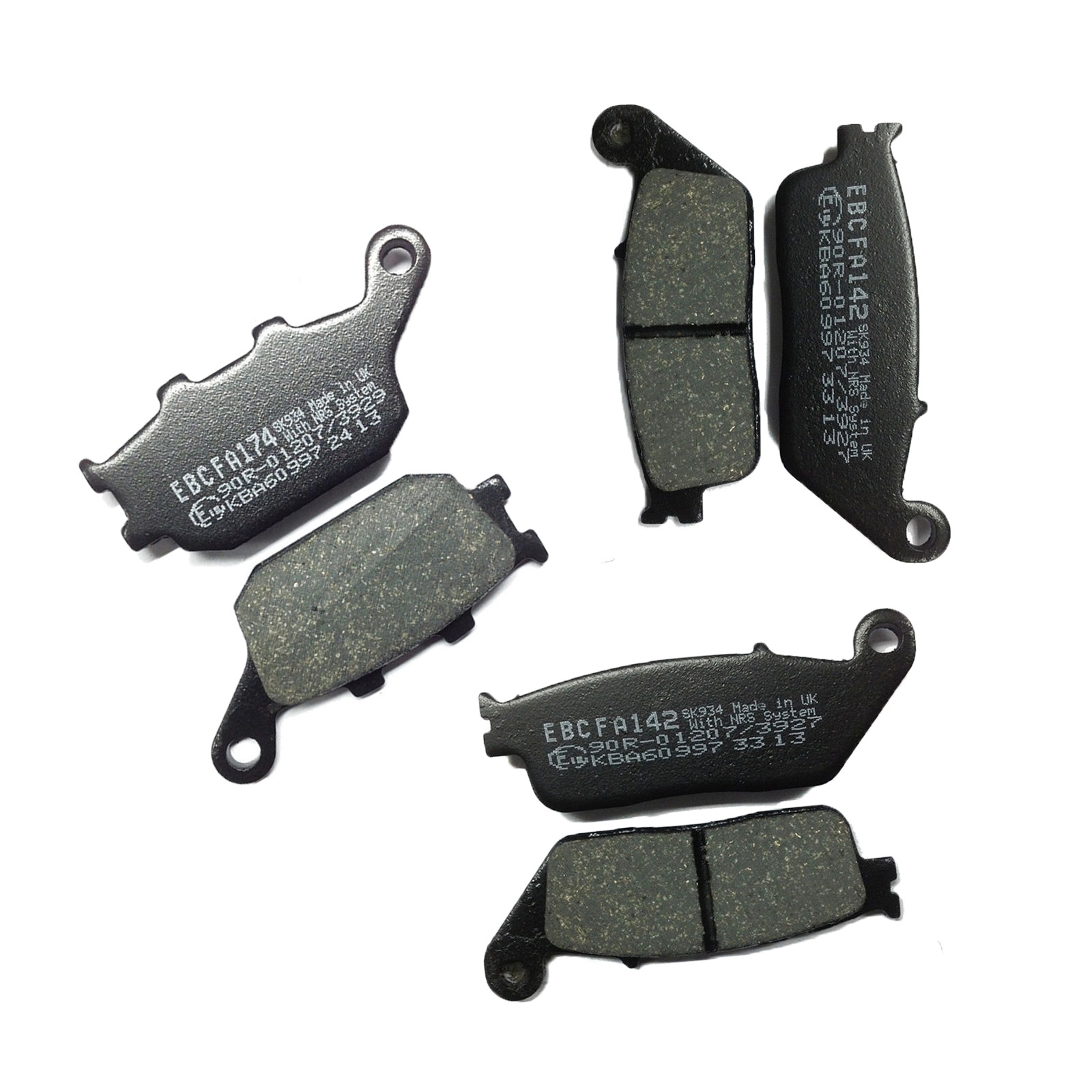 EBC Bremsbelagsatz komplett für Kawasaki KLE650 F Versys 2016-2021 Z650 Z750