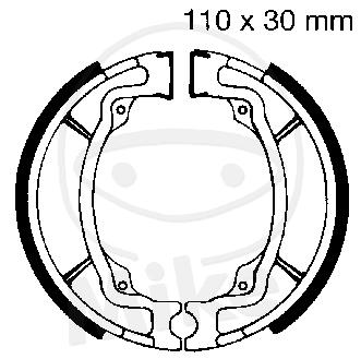 EBC Bremsbacken mit Feder S603G