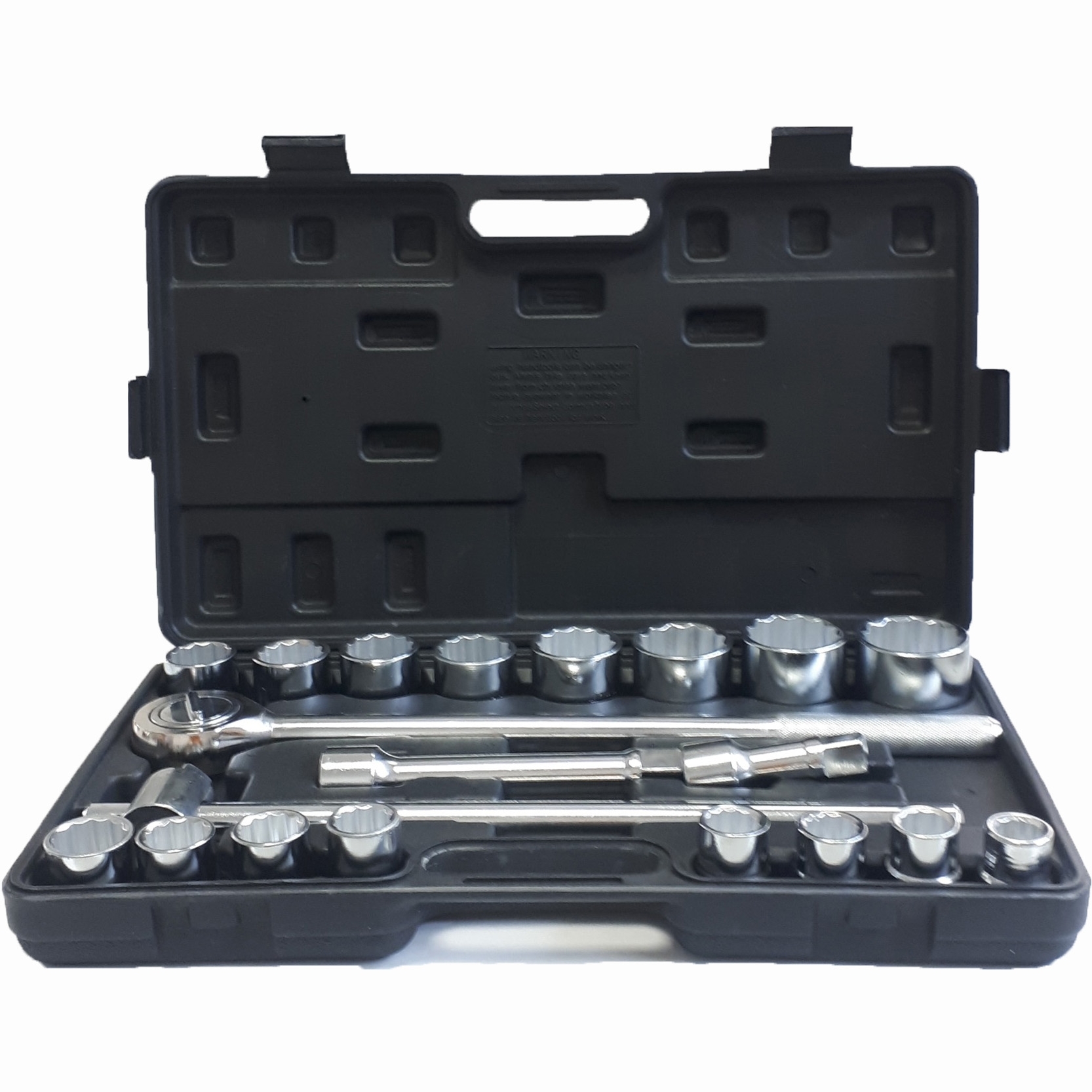 Ratschekasten Steckschlüsselsatz 3/4 Zoll Ratschenkasten 21-tlg.Set12 Kant Nüsse
