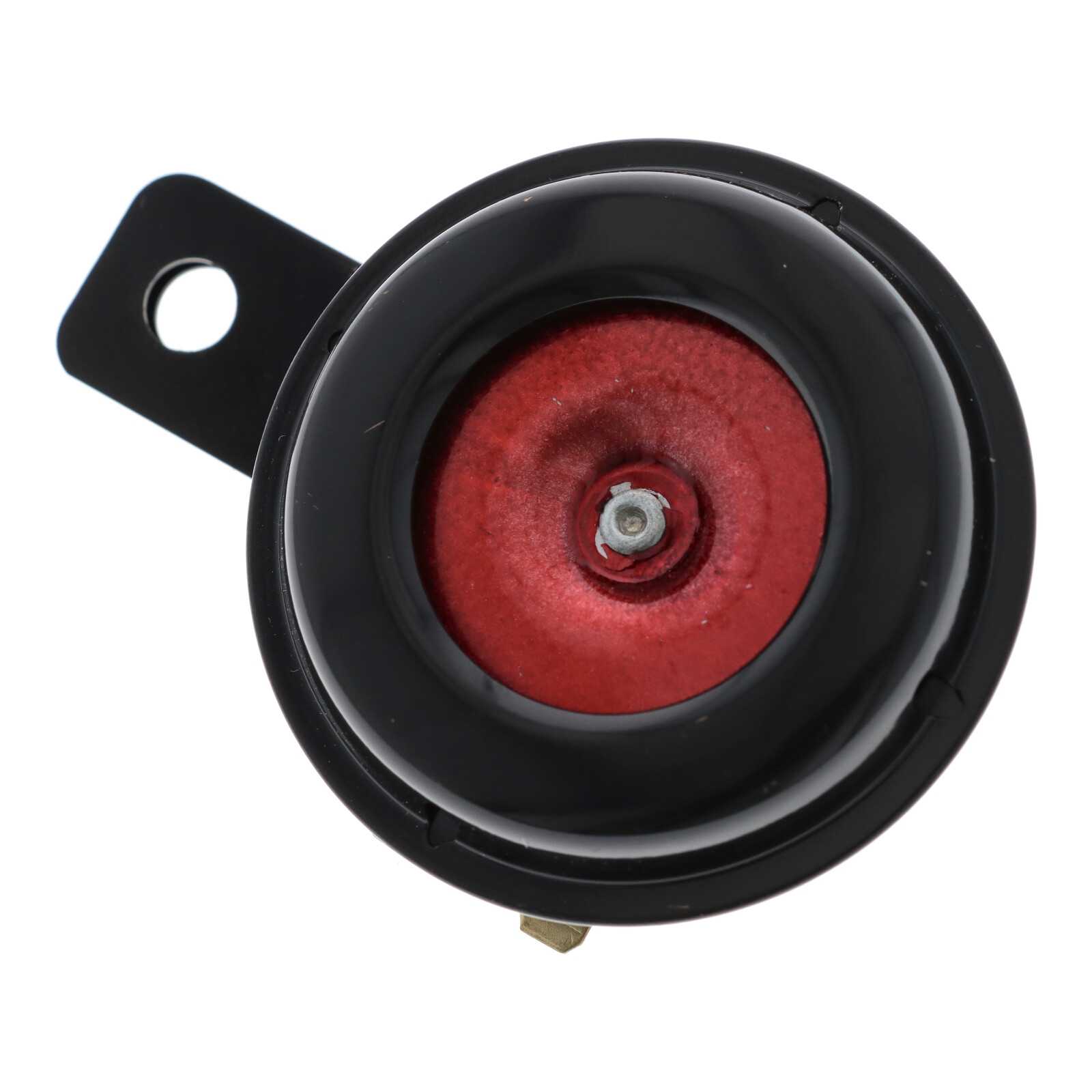 Motorrad Hupe schwarz-rot, 12 Volt, 65 mm E-geprüft 105db