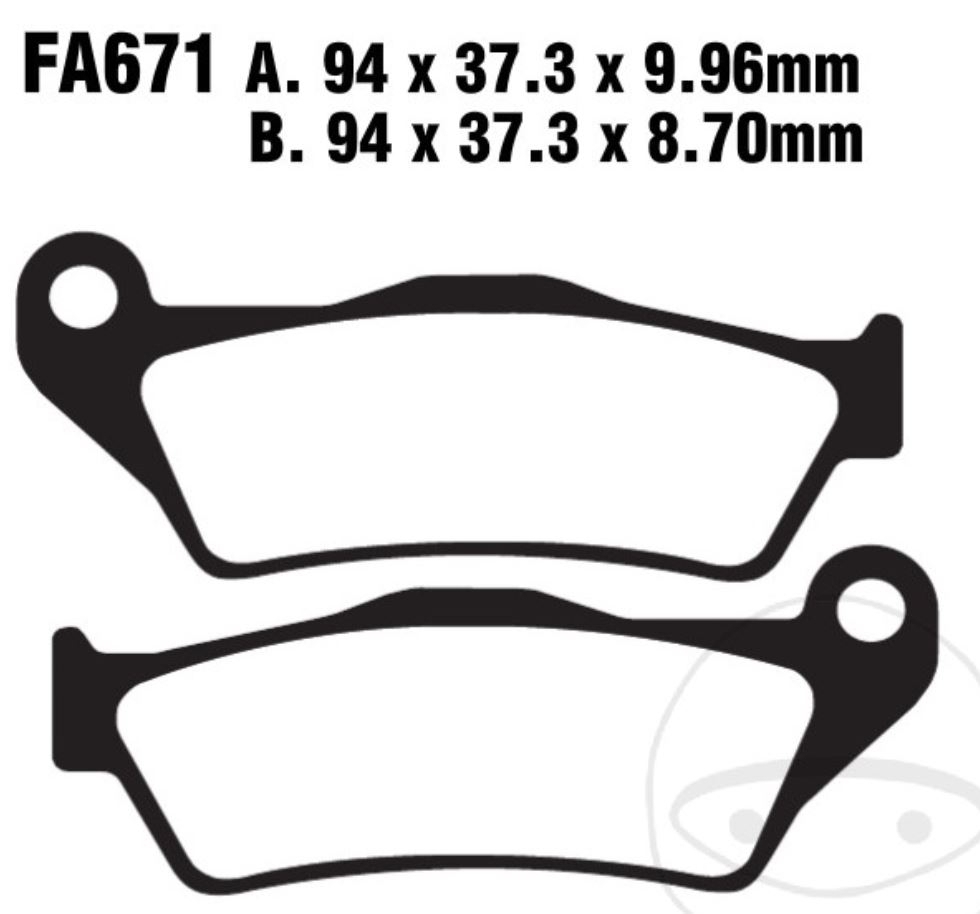 EBC Bremsbeläge FA671V für BMW K 1200 S 1300 R S