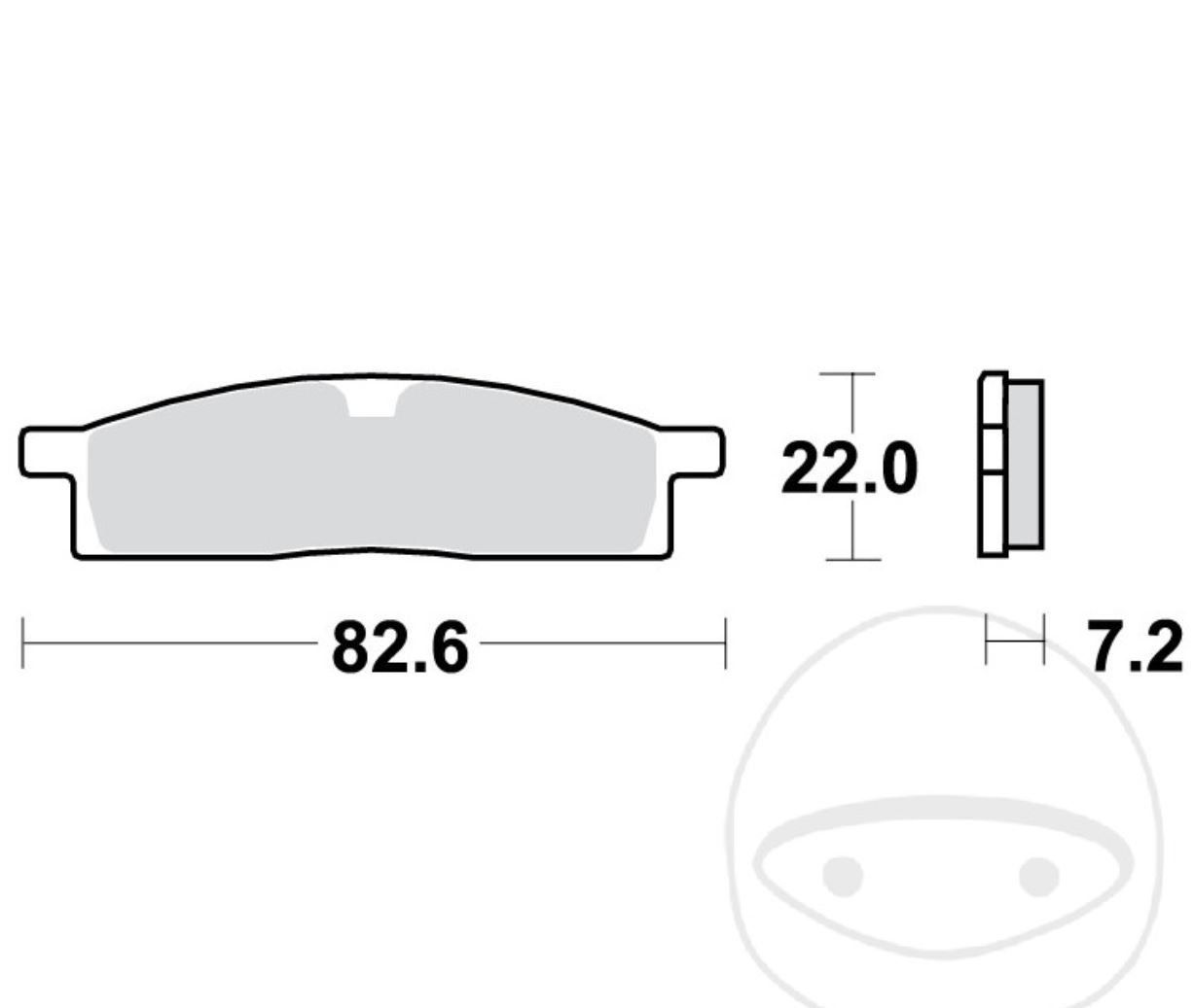 TRW MCB558SI Sintermetall Bremsbeläge vorne für Yamaha YZ80 YZ85 17/14 19/16 Zoll TT-R 125 LW LWE