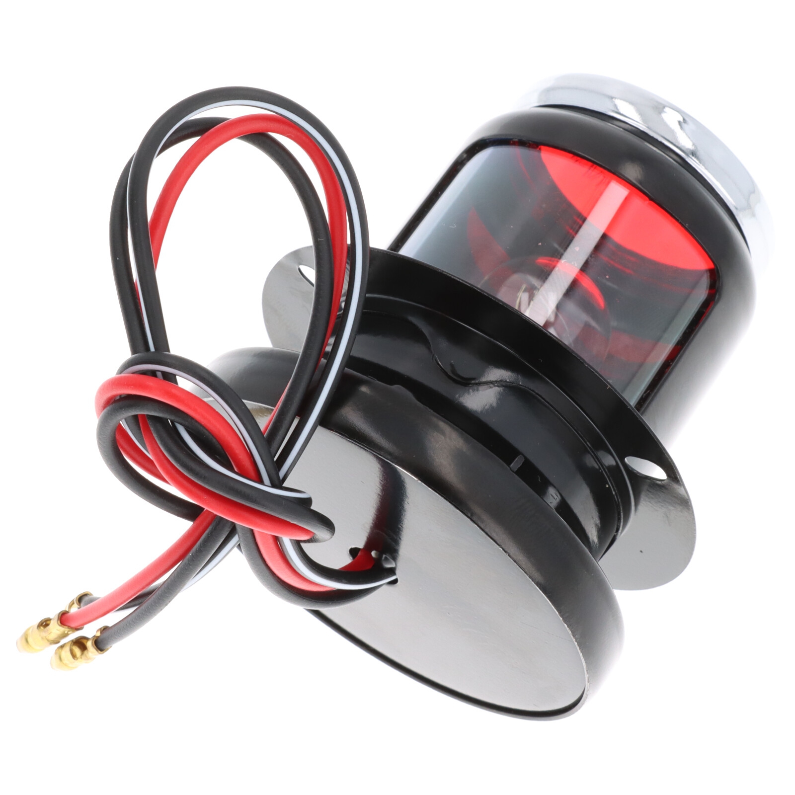 Universelle Rückleuchte Rücklicht schwarz mit Nummernschildbeleuchtung Metallgehäuse