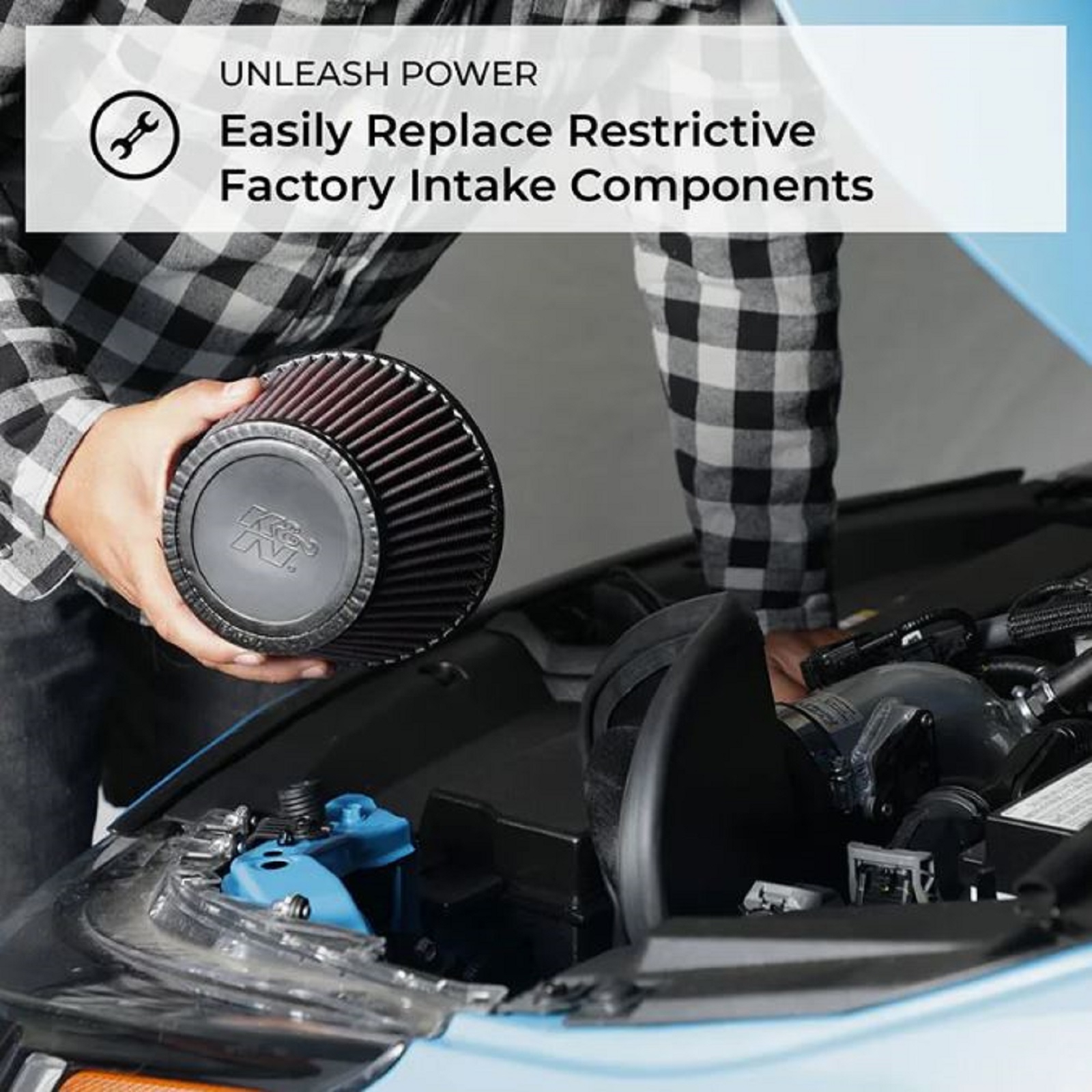 K&N Tauschluftfilter für Maserati Ghibli Levante Quattroporte 3.0 3.8 2014-2018