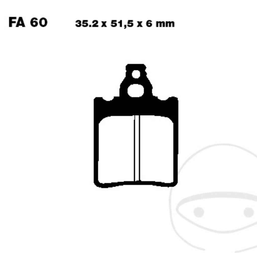 EBC Bremsbeläge FA060 für Aprilia RS MX RX 50 Cagiva W8 Fanatic Caballero Koala