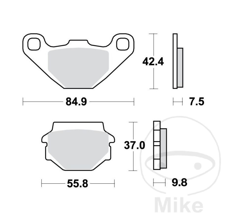 TRW MCB523 Bremsbeläge für TGB Aprilia SX RX Kawasaki KLR Z GPZ KLE KX GT KTM