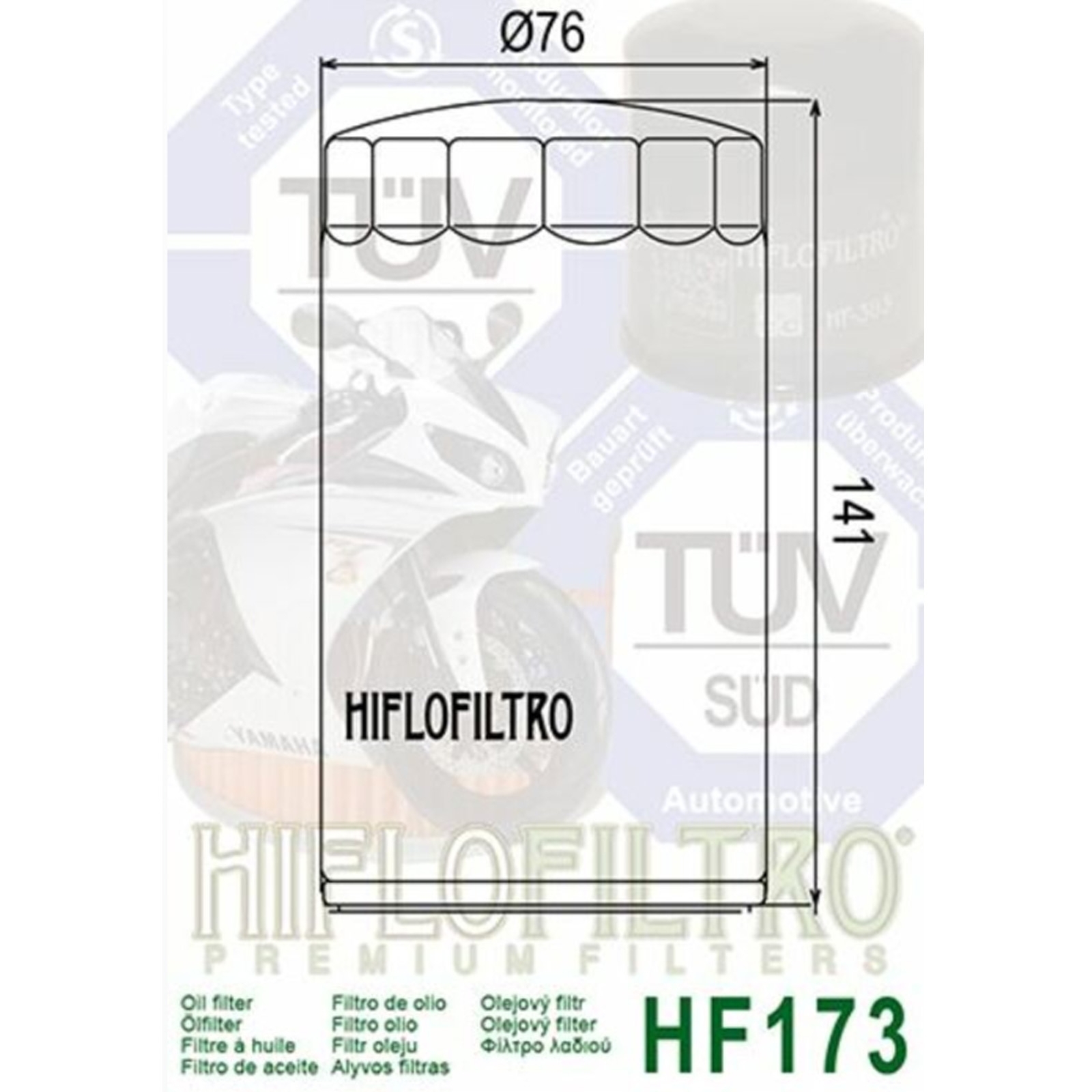 3x Hiflo HF173C Ölfilter verchromt für diverse Chopper