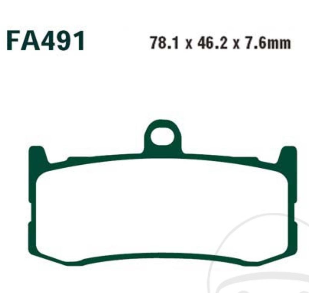EBC Bremsbeläge FA491HH für Triumph Daytona 675 ABS Street Triple RX
