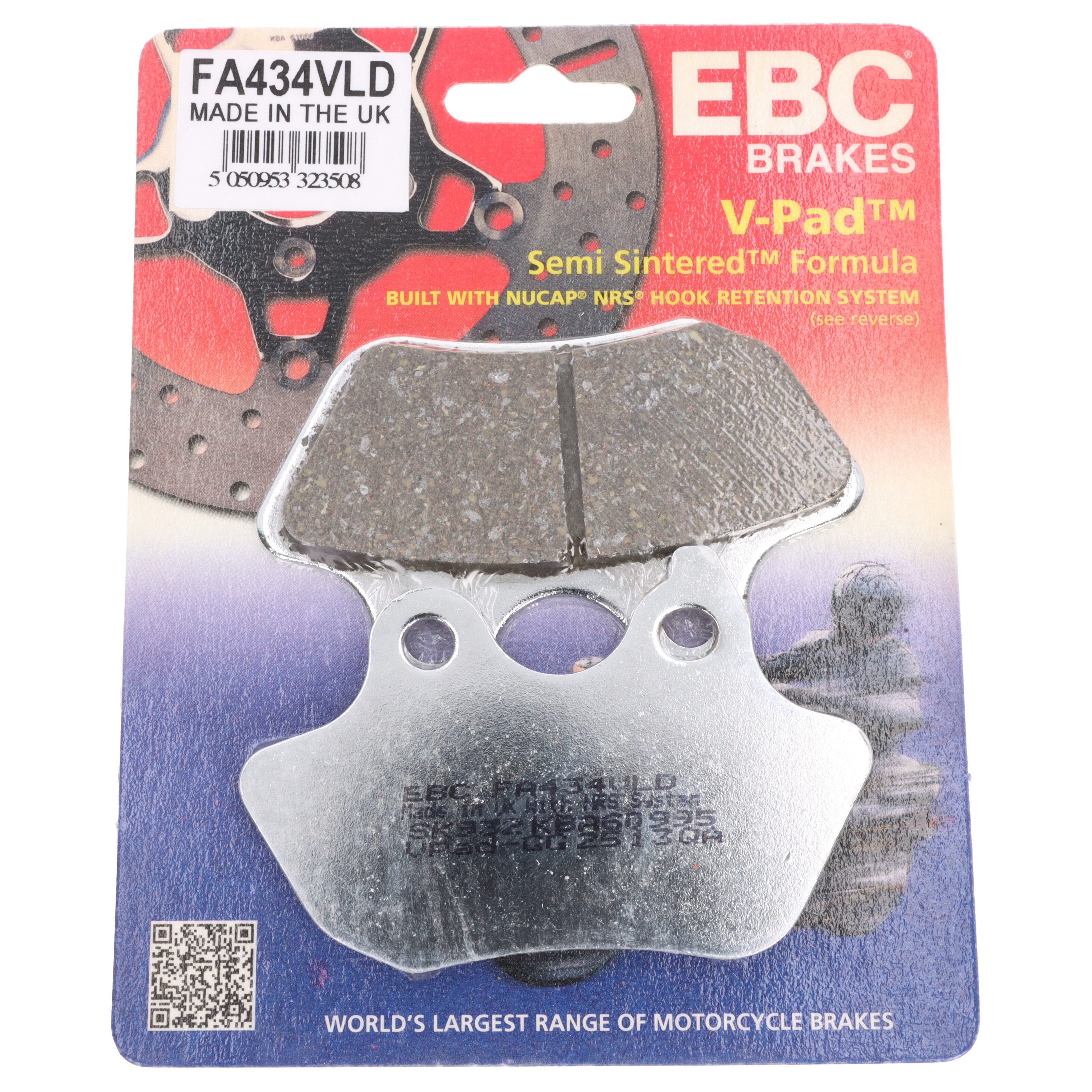 EBC Bremsbelag für Motorräder FA434VLD Semisintermetall