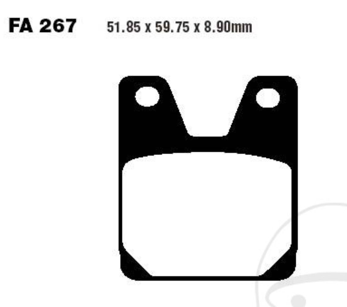 Bremsbeläge FA267HH für Yamaha YZF-R1 1000 RN012 RN041 RN011 YZF-R7 750 RM011