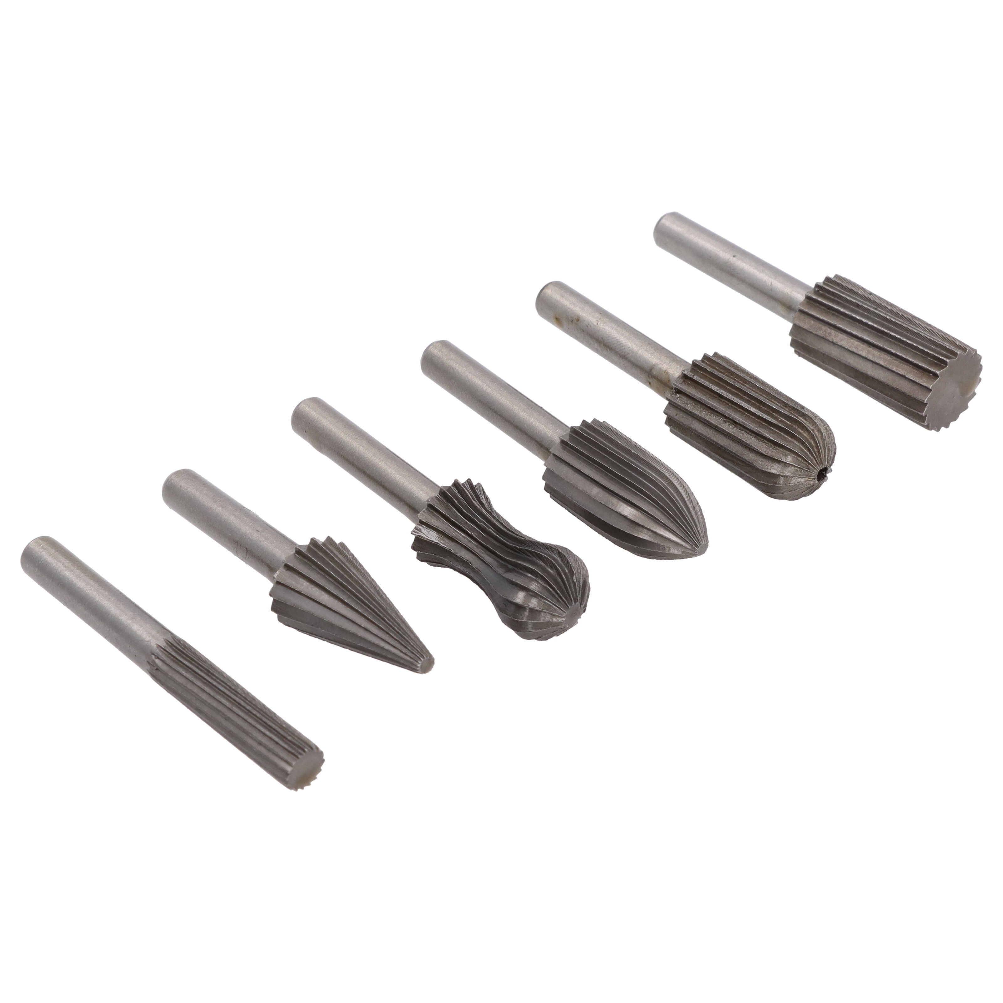 6tlg Set Frässtift Hartmetallfräser Wolframcarabid Fräser HM Schaftfräser 6mm