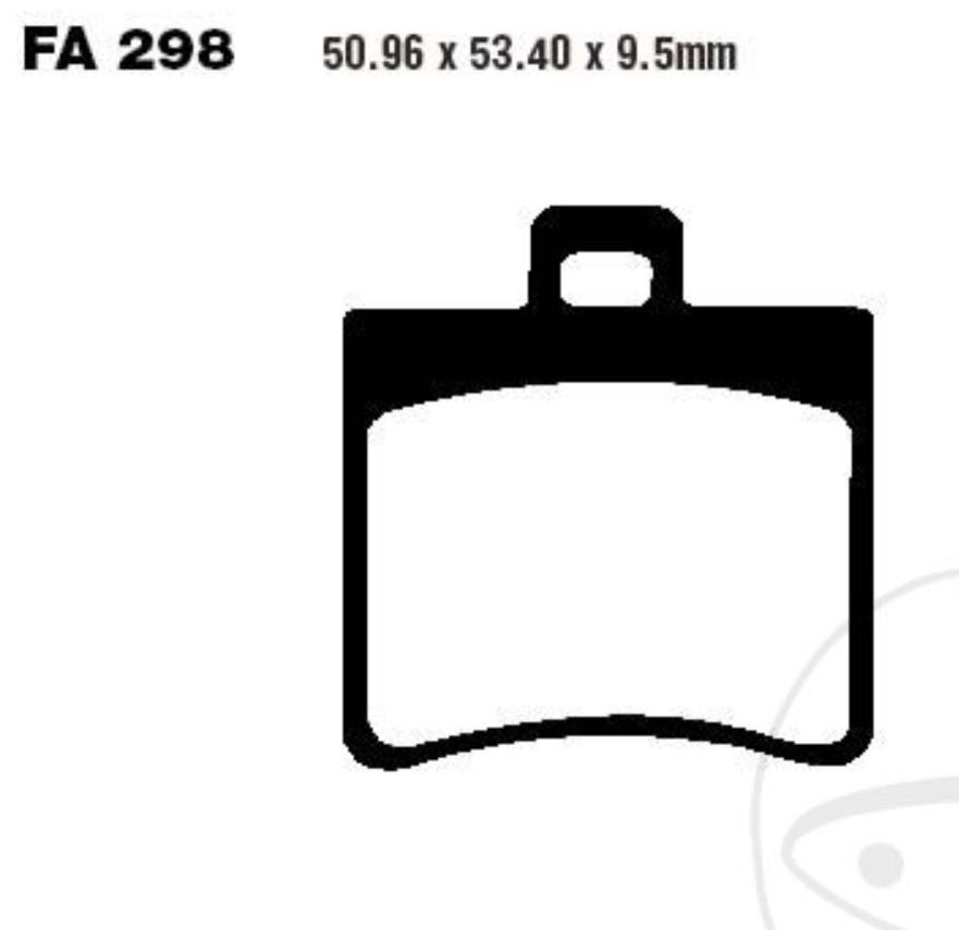 EBC Bremsbeläge SFAC298 für Benelli Aprilia Velvet 125 250 400 LC AC Scarabeo