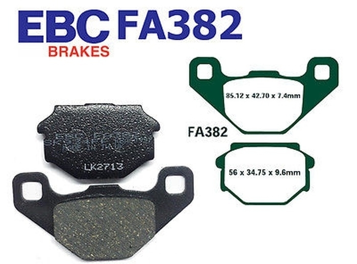 EBC Bremsbelagsatz für Aprilia Pegaso 125 R RX 125 Sachs ZX 125 2T vorne + hinten