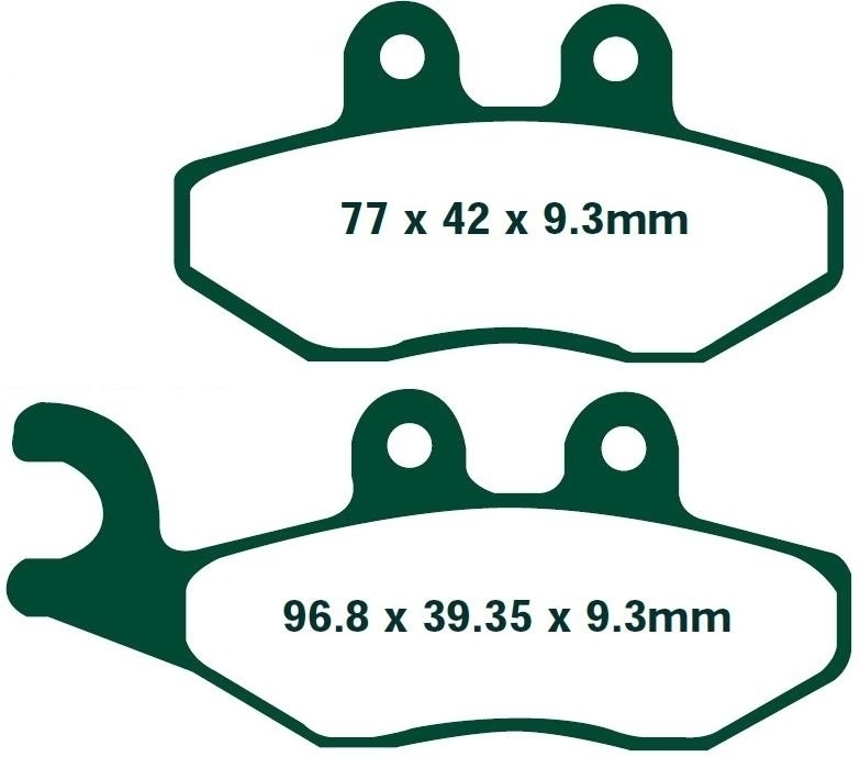 Scooter Bremsbeläge für Aprilia Derbi Gilera Piaggio Vespa