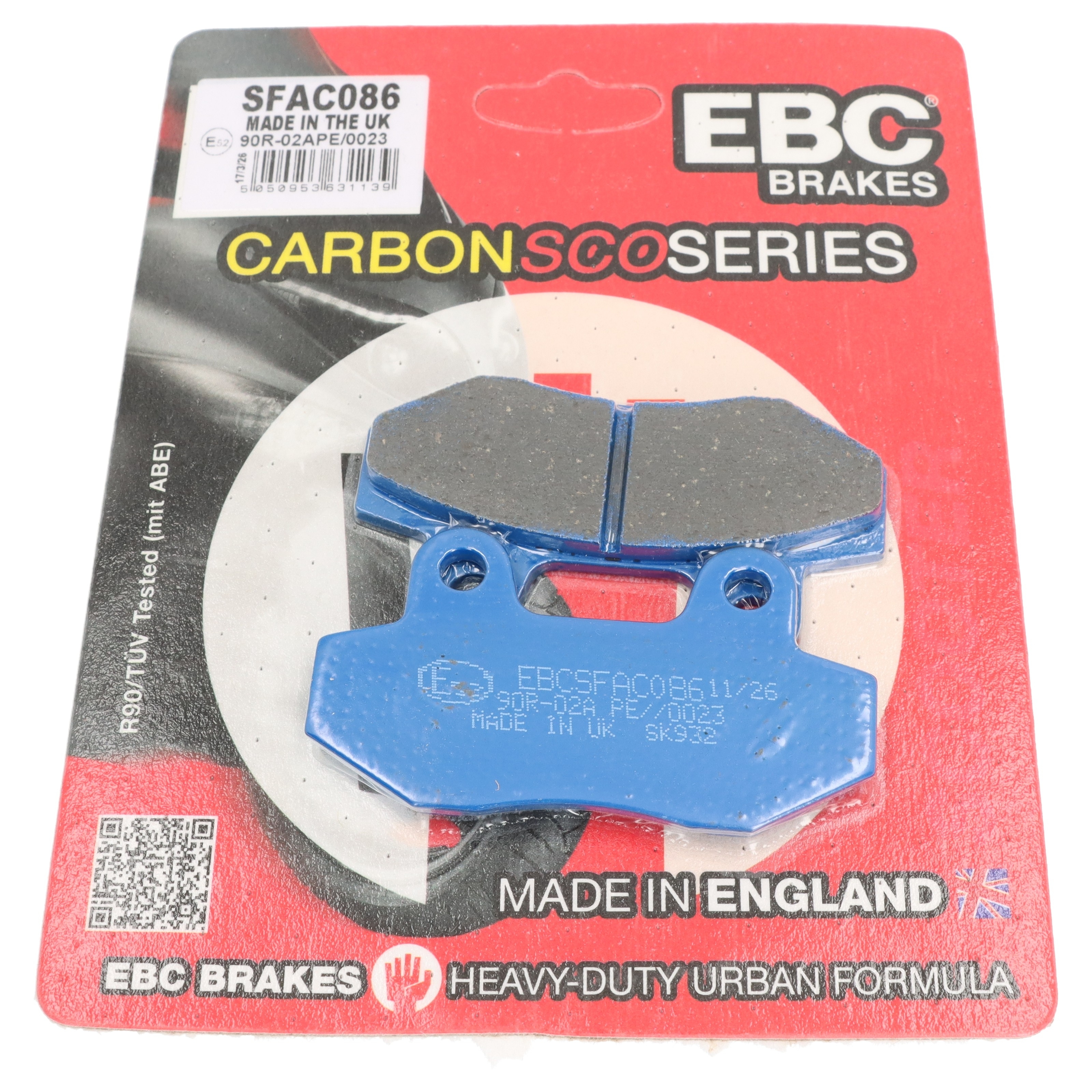 EBC Bremsbeläge SFAC086 für Flex Tech Peugeot X2 Speedfght 3 4 AC LC 4T 50 125