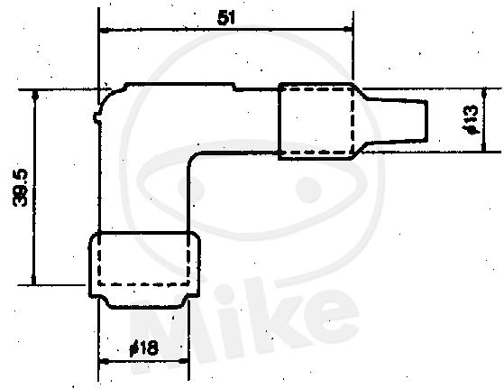 NGK Zündkerzenstecker LB05E 8031 für Kerzen mit SAE Mutter oder integrierter Anschluss