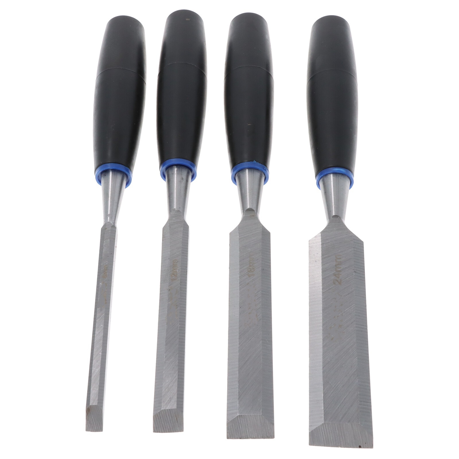 Holzmeißel Set 4-teilig 6-24 mm Stechbeitel Stemmeisen Holzbeitel Werkzeug Holzbearbeitung