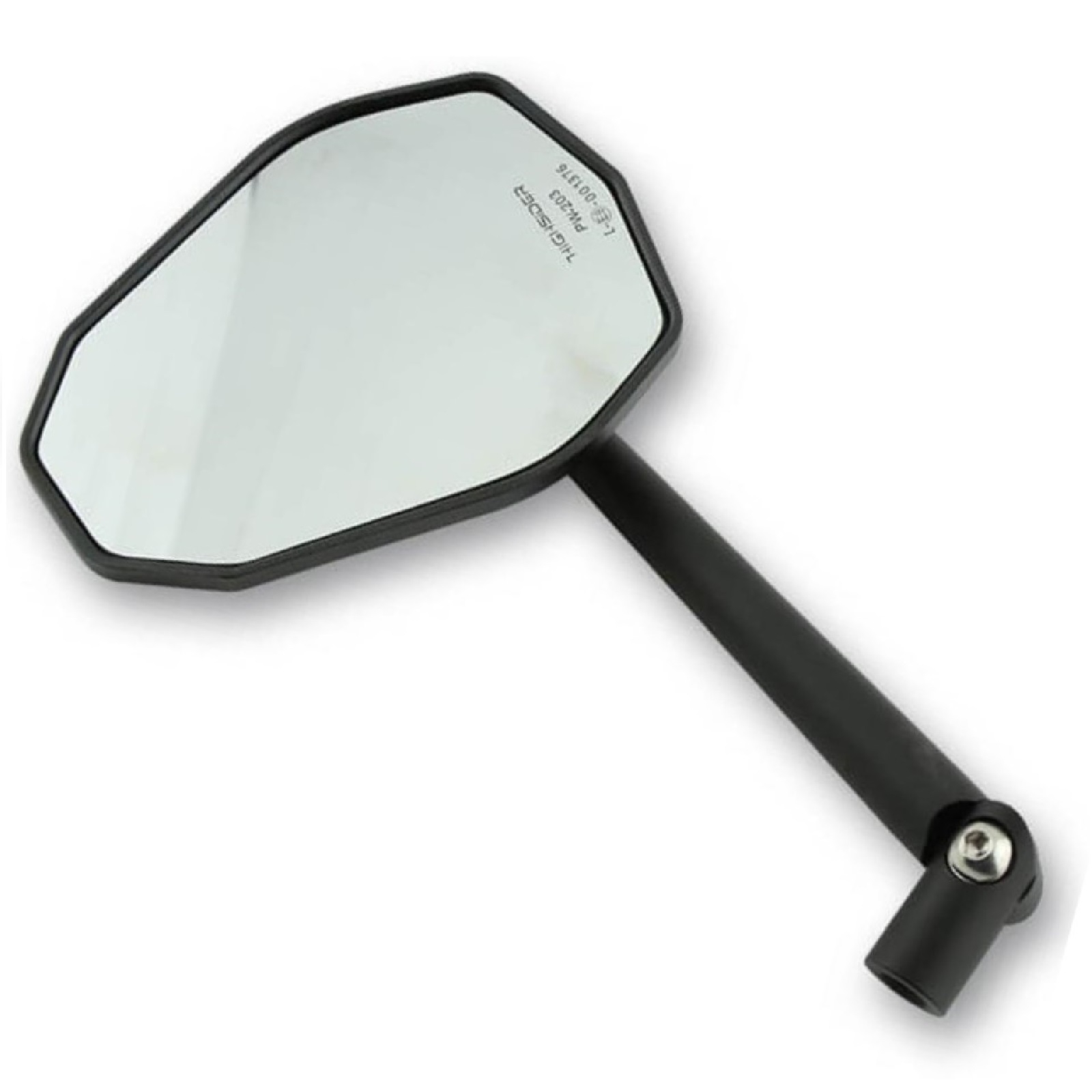 Spiegelpaar universell für viele Fahrzeuge aus Aluminium in schwarz mit M10 Gewinde Beidseitig montierbar