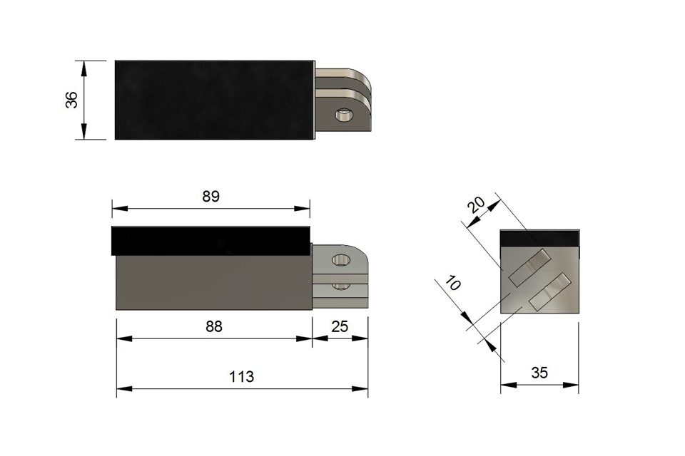 Fußrasten Paar breit, Honda OEM-Style z.B. für CB 500, CB600F Hornet 98-01,CBR 600/1000 F, NTV 650, CB 750 RC42, VFR 800 98-01, CBR 900 RR 92-97, CB
