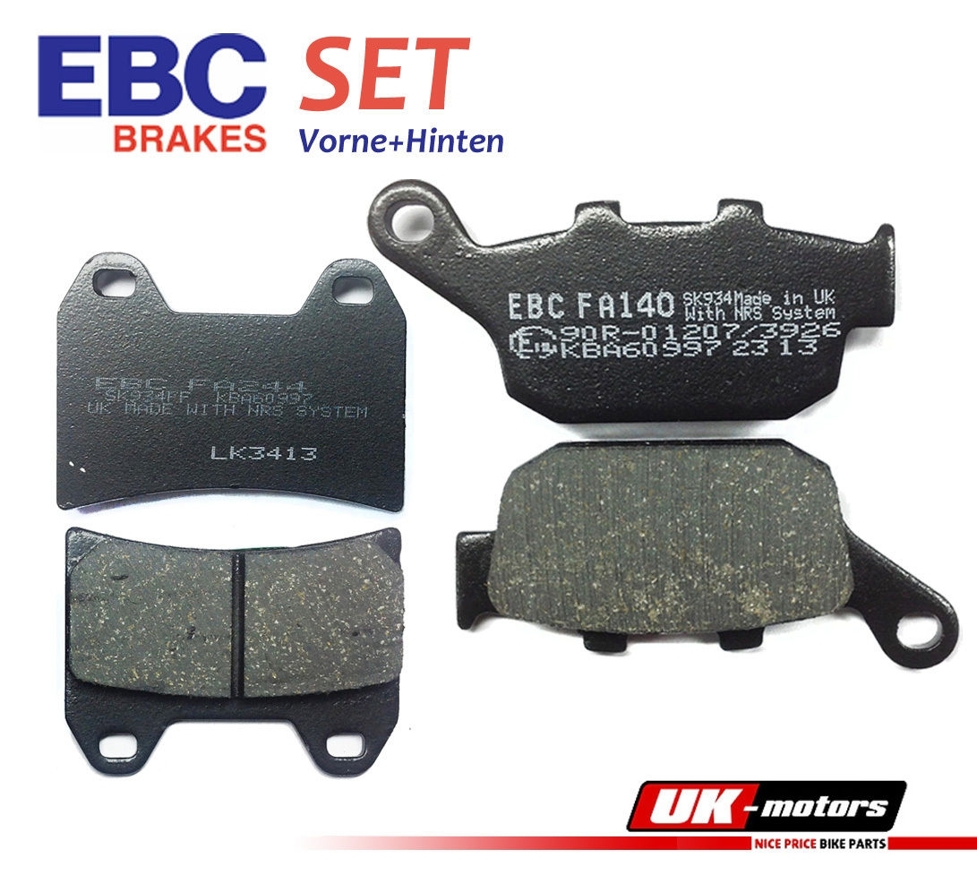 EBC Bremsbeläge SET Vorne + Hinten für Honda CB 400 SF (F3V) Superfour (NC31) 97