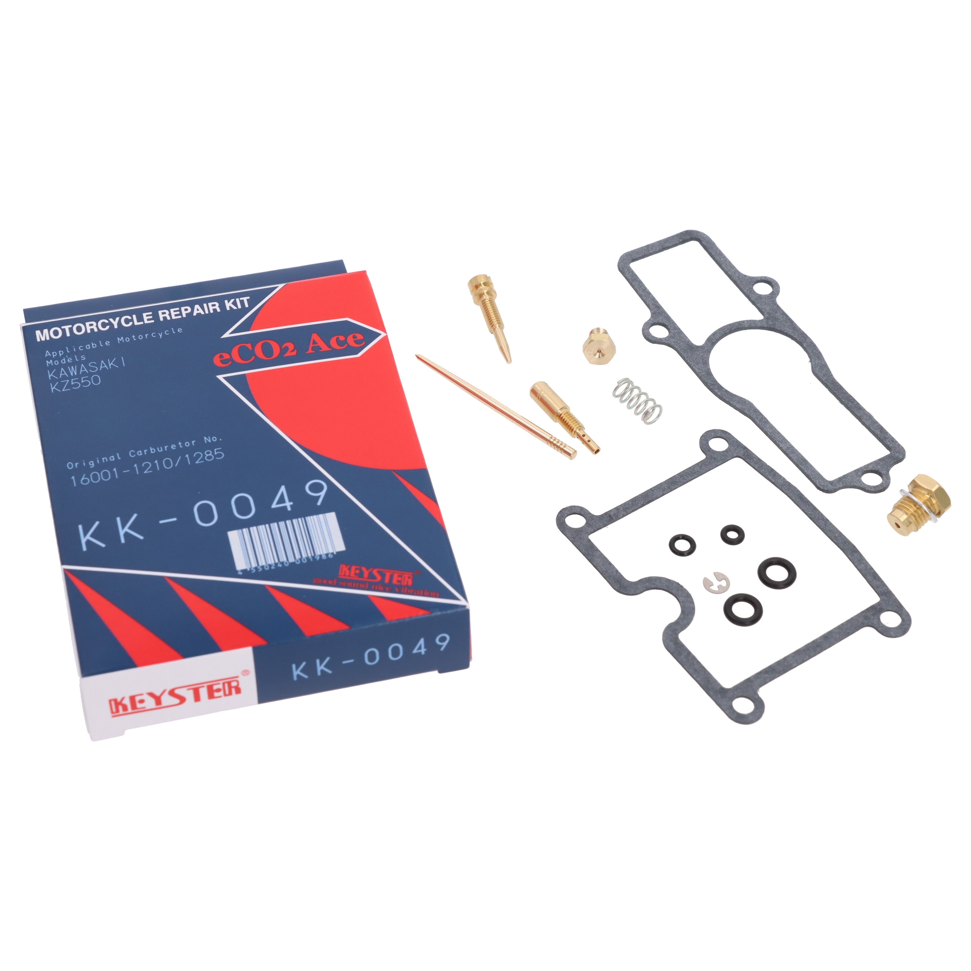 Keyster KK-0049 Vergaser Reparatursatz für Kawasaki Z 550 1980 - 1982 KZ550B KZ550C