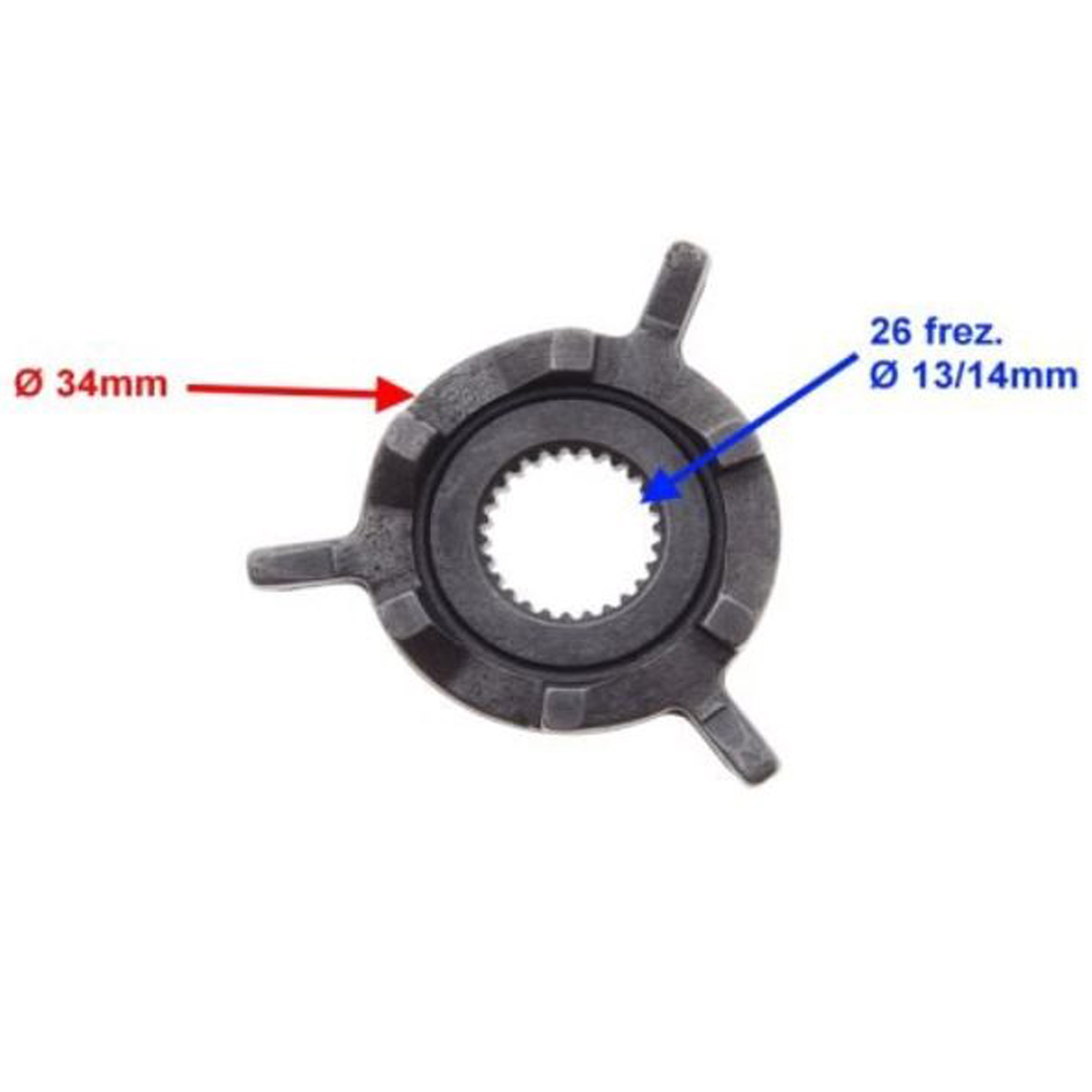 Kickstarter Mitnehmerritzel für GY6 4-Takt 139QMA 139QMB Motor China Roller