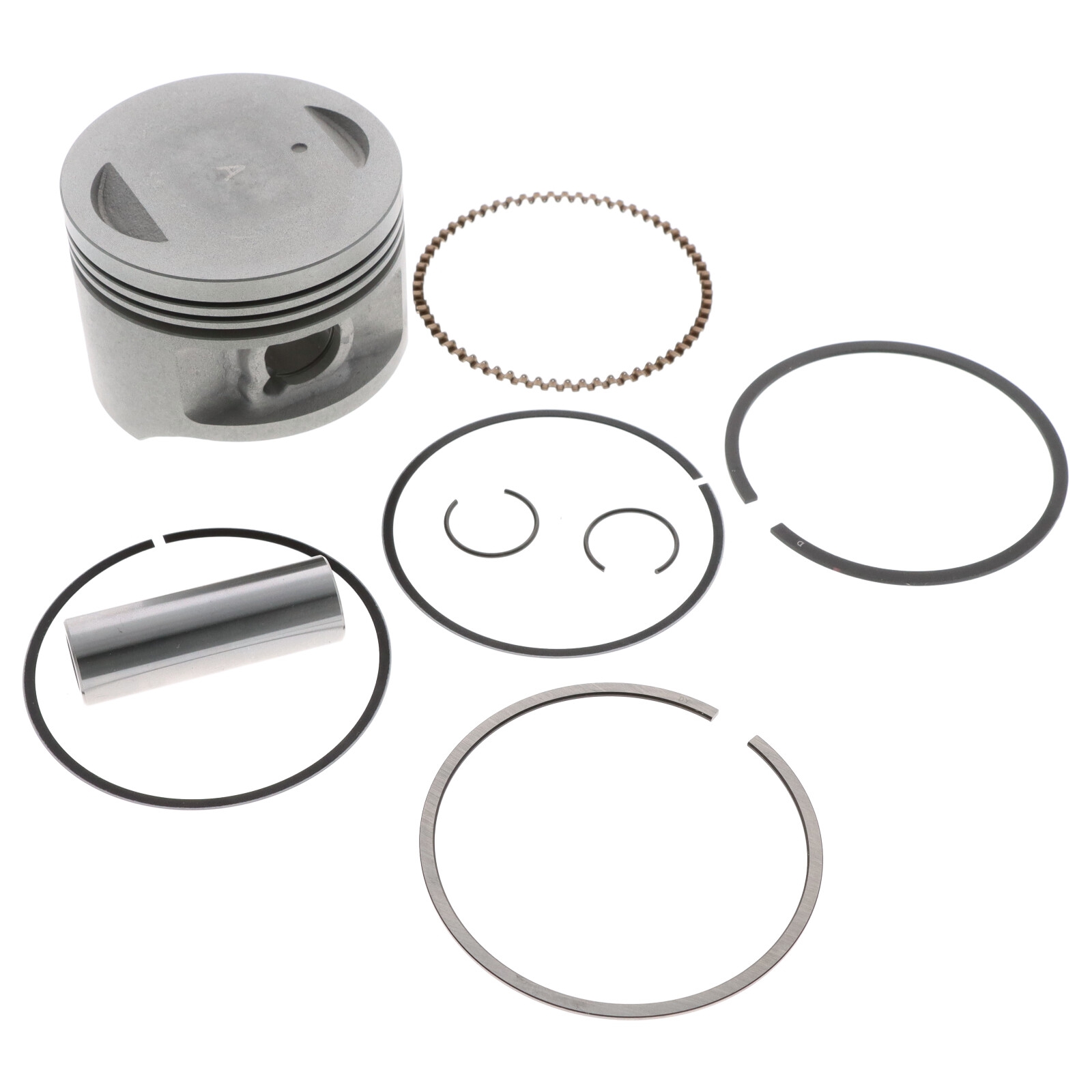 Kolben für Suzuki GN125 GS125 GZ125 TU125 DR Marauder Ø57mm Flachkolben Kolbenringe