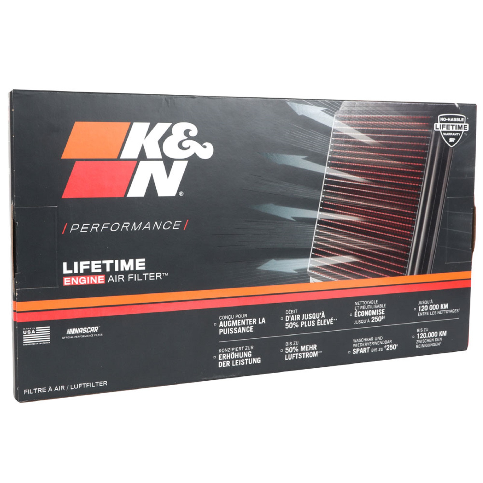 K&N Luftfilter für Alfa Romeo Tonale 1.5 500 Aegea Egea 1.3 1.5 Jeep 2019-22