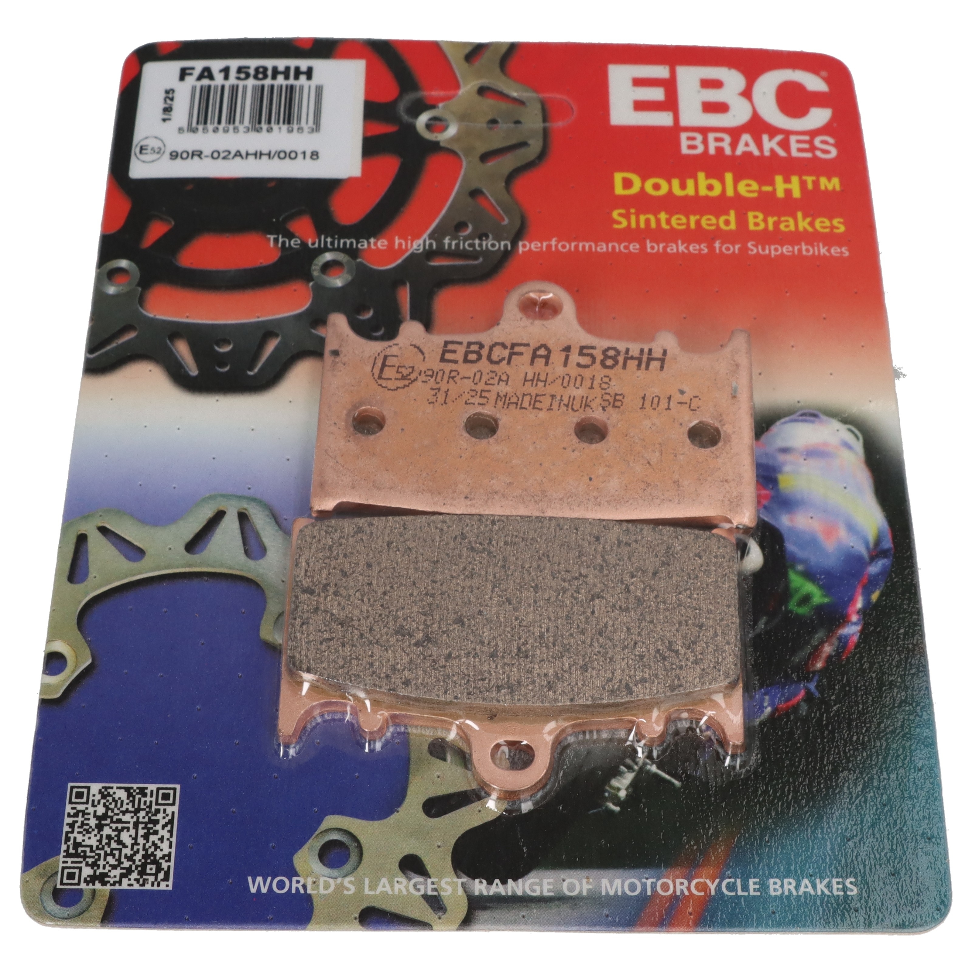 EBC FA158HH Sintermetall Bremsbeläge für Kawasaki ZZR ZX-6R -9R ZXR GPZ Suzuki GSF GSX-R