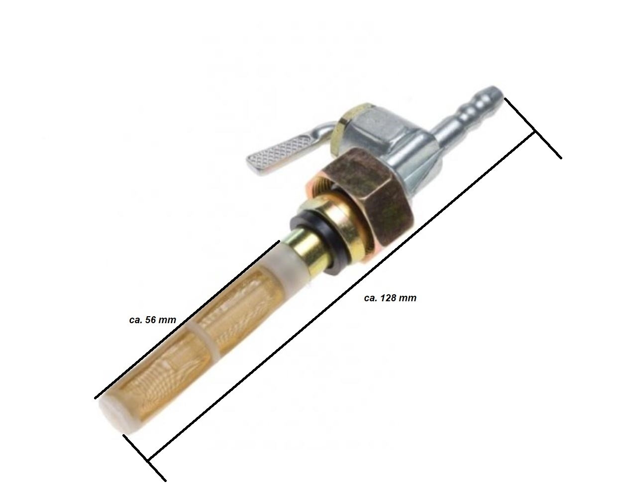 Benzinhahn für BMW R-Modelle Jawa Mofa Mokick Moped Kraftstoffhahn M22x1,0 mm