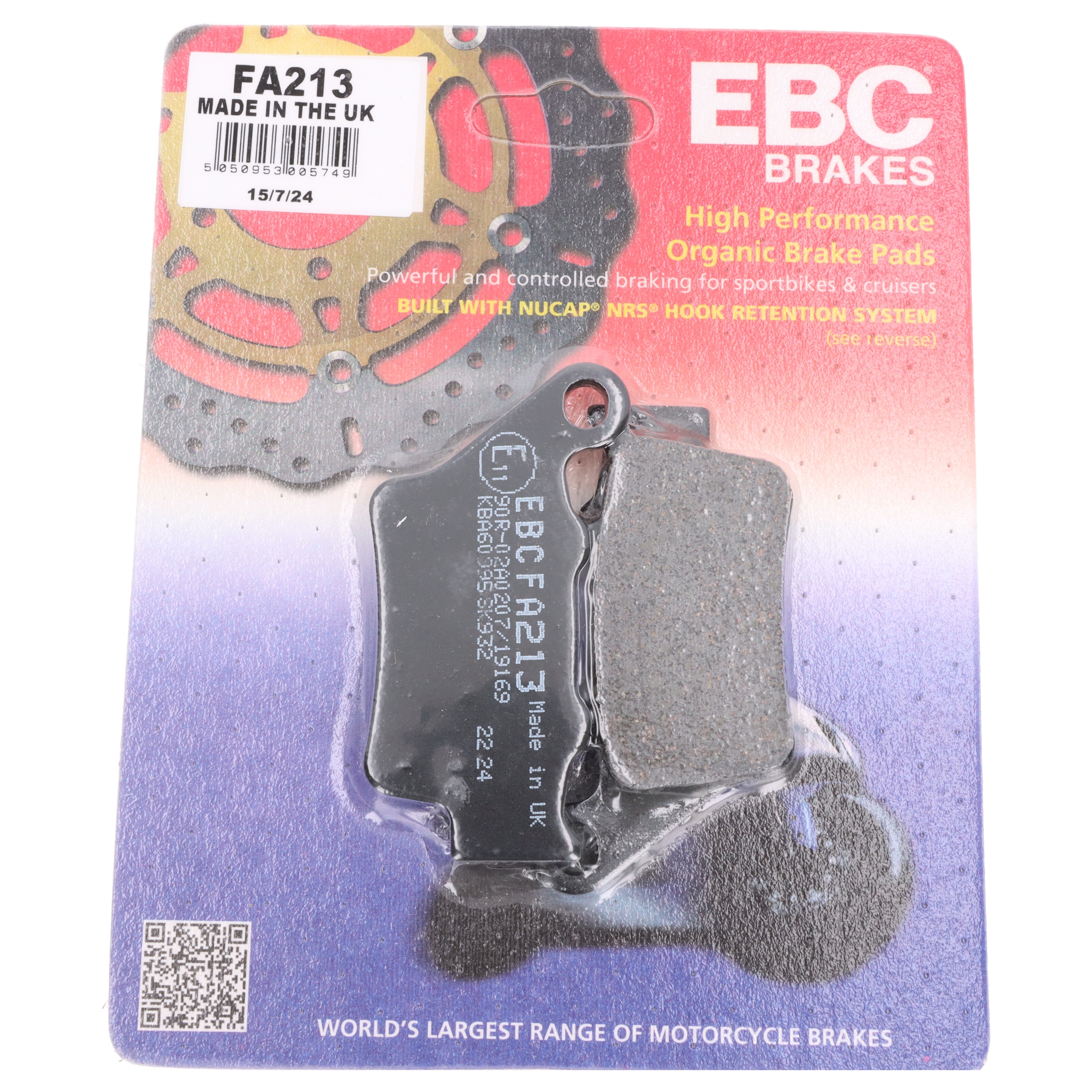 EBC Bremsbeläge FA213 für BMW Honda F G HP4 S CB NX 500 650 800 1000