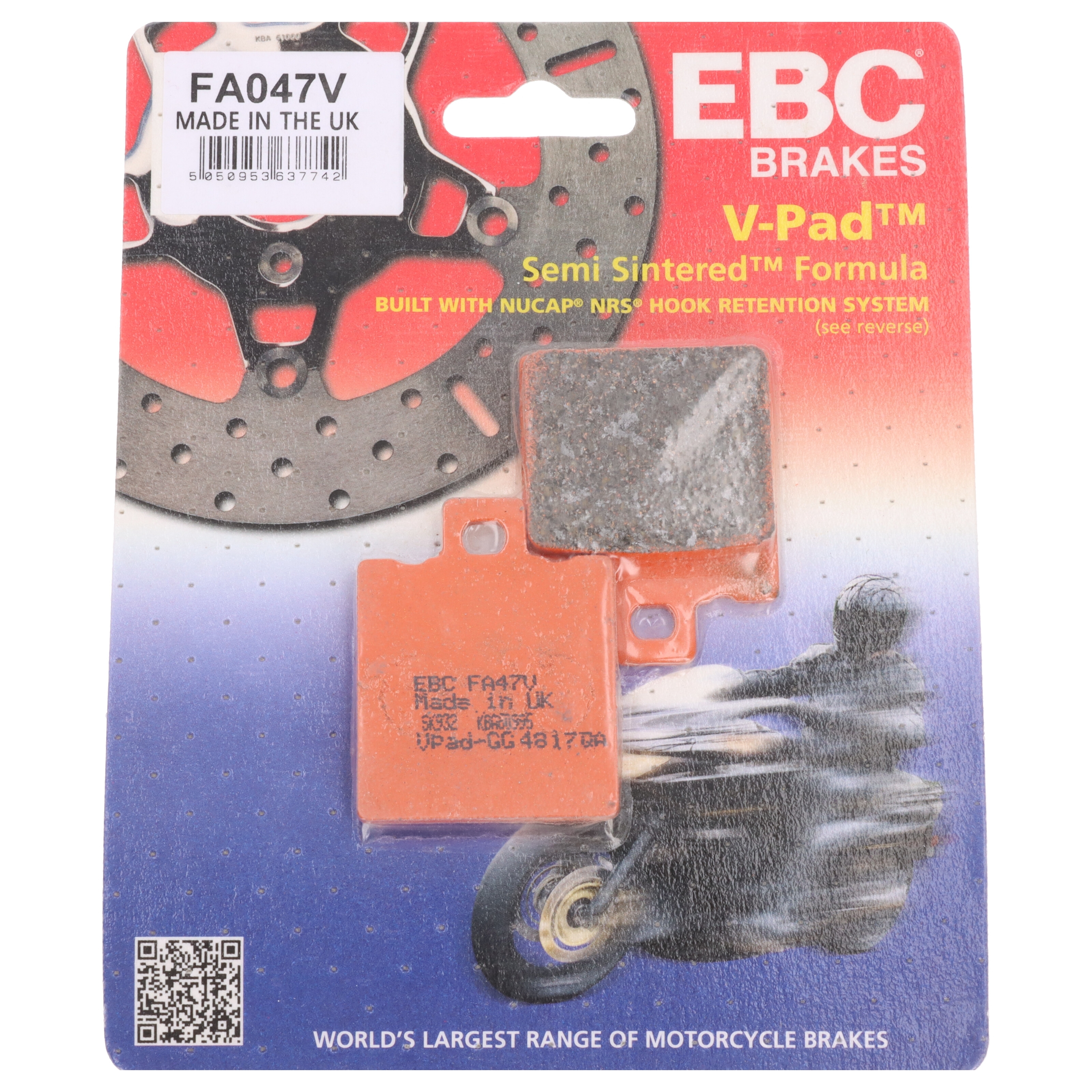 EBC Bremsbeläge FA047V für Aprilia Ducati Gilera KTM MZ/MUZ Moto Guzzi Yamaha