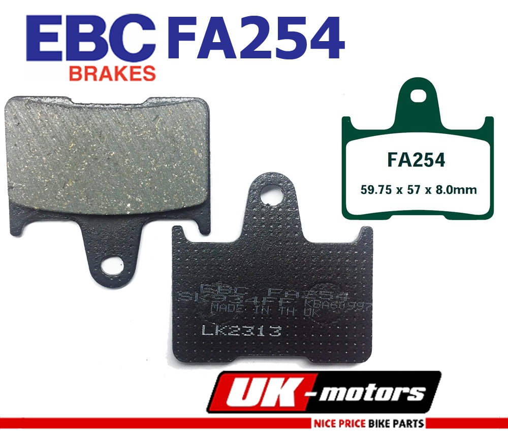 EBC FA254 Bremsbeläge hinten für Kawasaki ZX-7RR ZZR GTR Honda CB CBR Suzuki GSX-R GSX