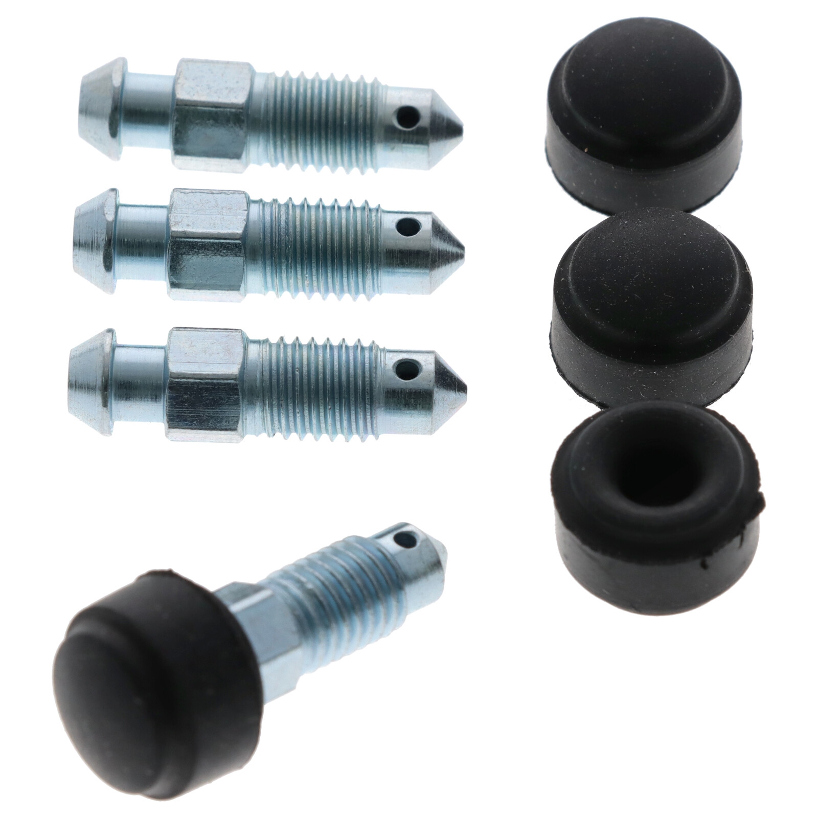 4x Quick Brake QB0053X-4 Bremssattel Entlüfterschraube Entlüftungsventile M7x1x25.7 mit Kappen