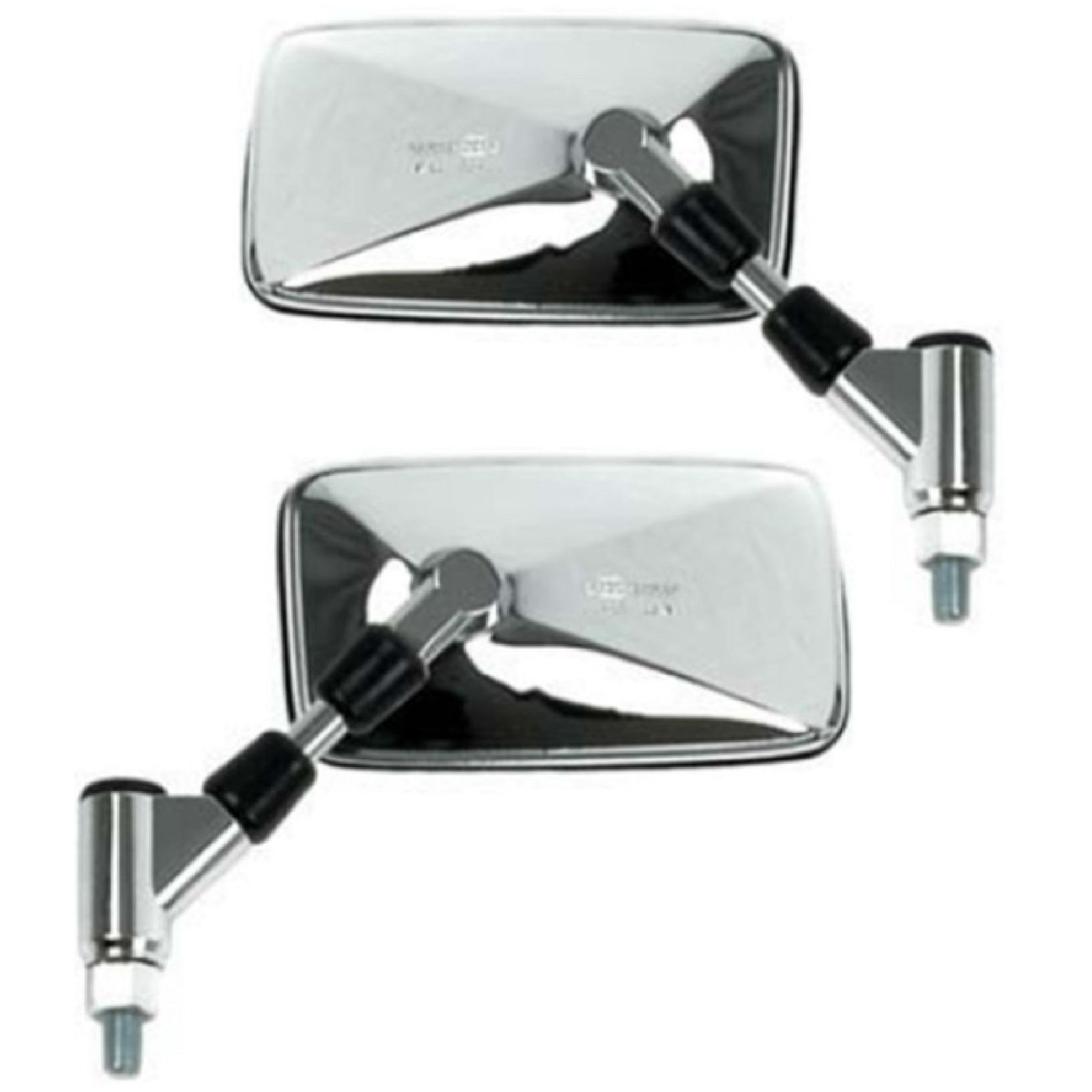 Spiegelpaar für Yamaha XJR 1300 2002-2003 XVS 650 1997-2003 aus Stahl in chrom mit M10 Gewinde e-geprüft