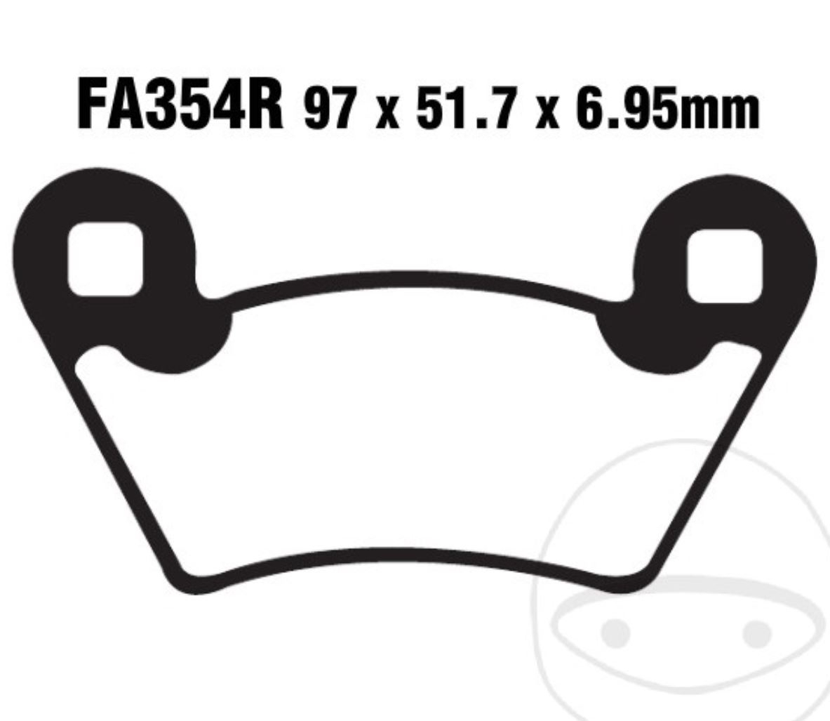 Bremsbeläge FA354R für Polaris Ranger 800 900 400 700 500 1000 650 RZR 900 800